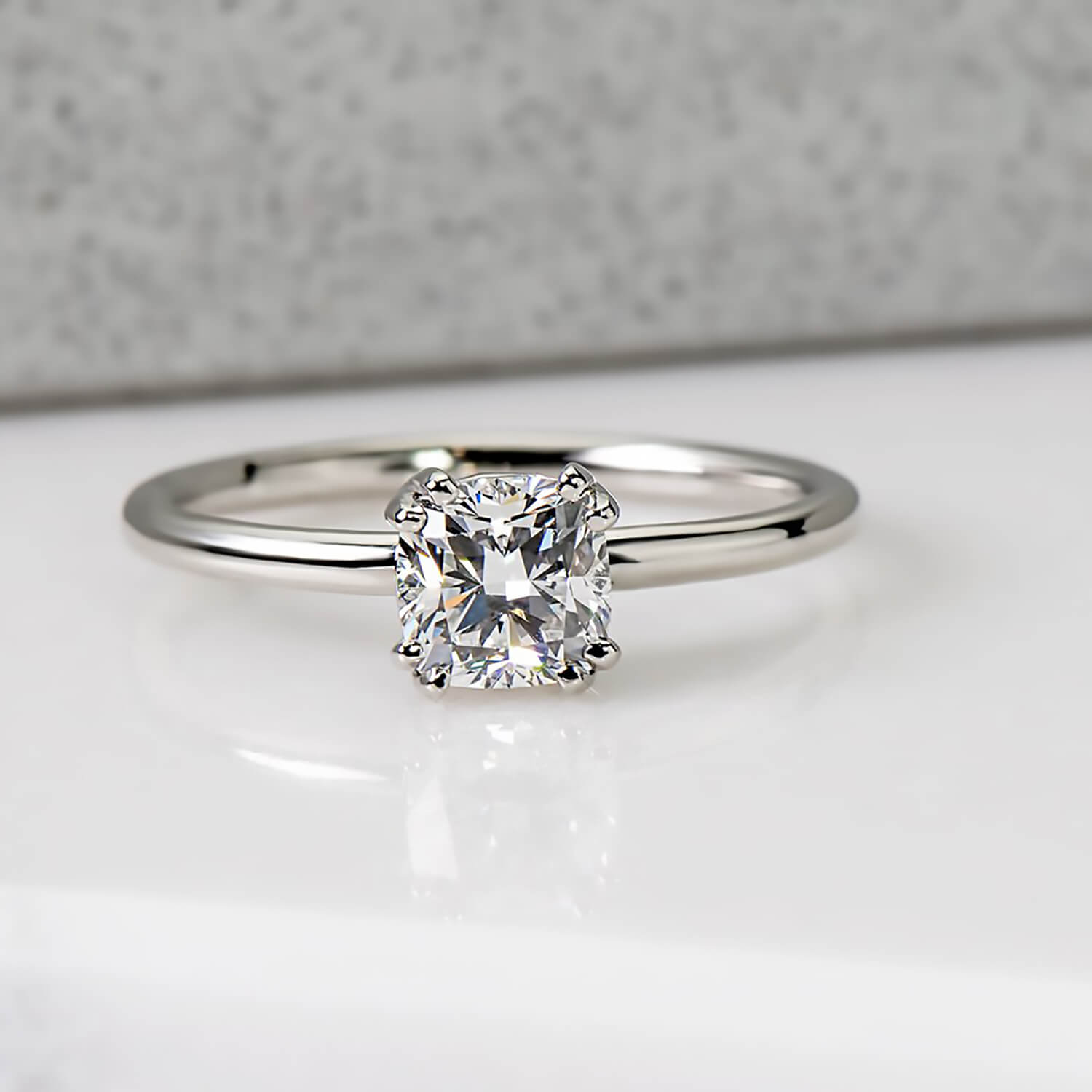 Cushion Cut Engagement Rings - Malleable