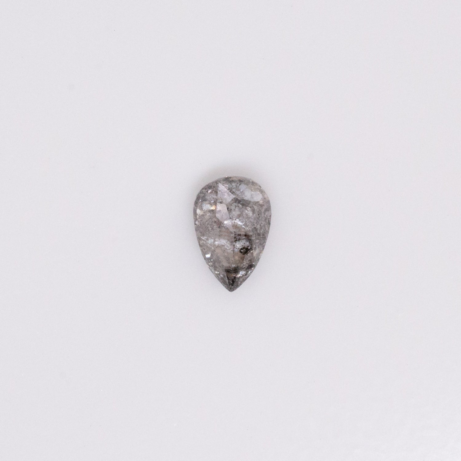 0.53ct Pear Shaped Loose Salt & Pepper Diamond - Malleable Jewellers