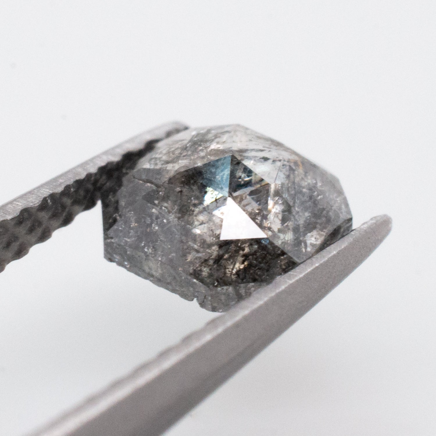 0.64ct Emerald Shaped Loose Salt & Pepper Diamond - Malleable Jewellers