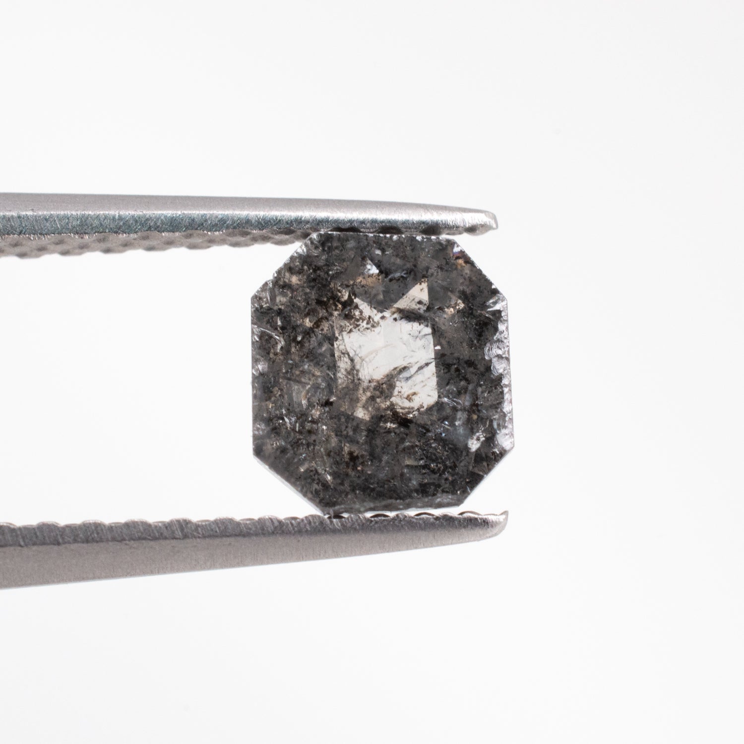 0.64ct Emerald Shaped Loose Salt & Pepper Diamond - Malleable Jewellers