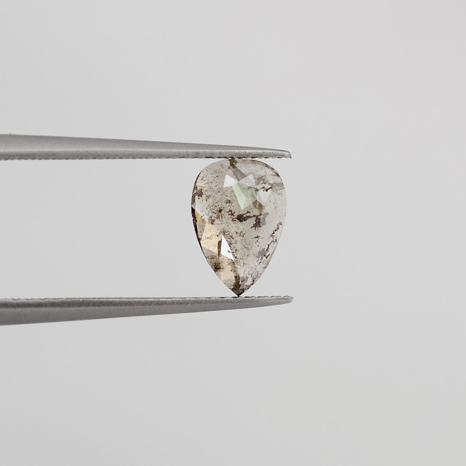 0.67ct Pear Shaped Loose Salt & Pepper Diamond - Malleable Jewellers
