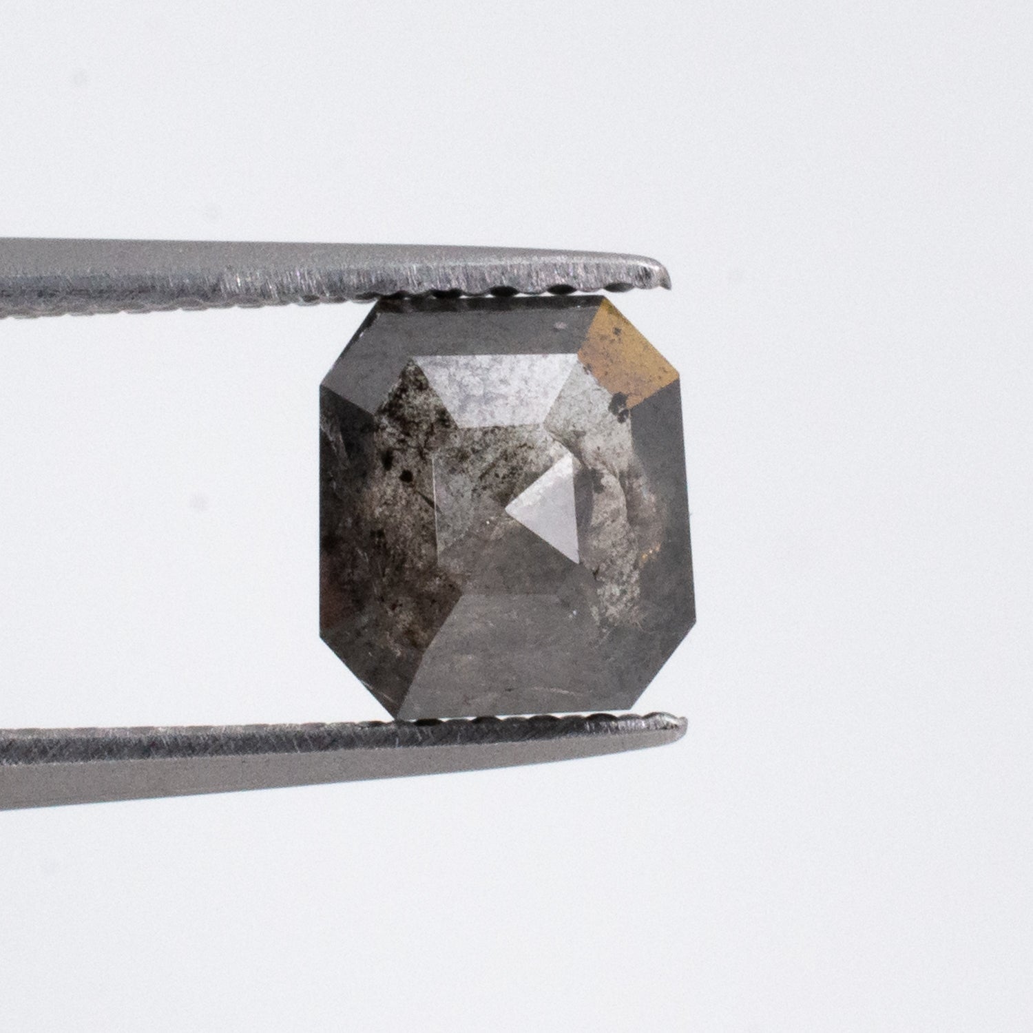 1.11ct Emerald Shaped Loose Salt & Pepper Diamond - Malleable Jewellers