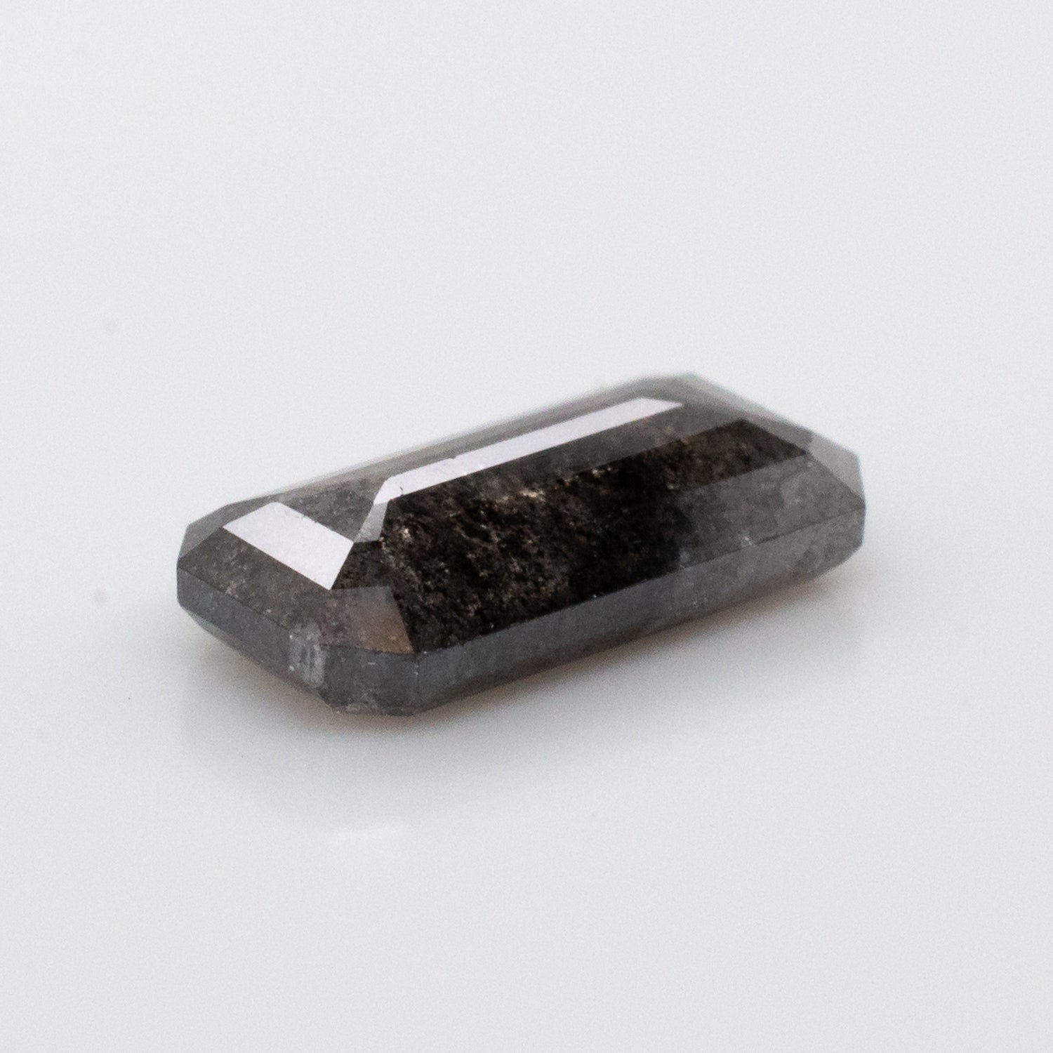 1.34ct Emerald Shaped Loose Salt & Pepper Diamond - Malleable Jewellers