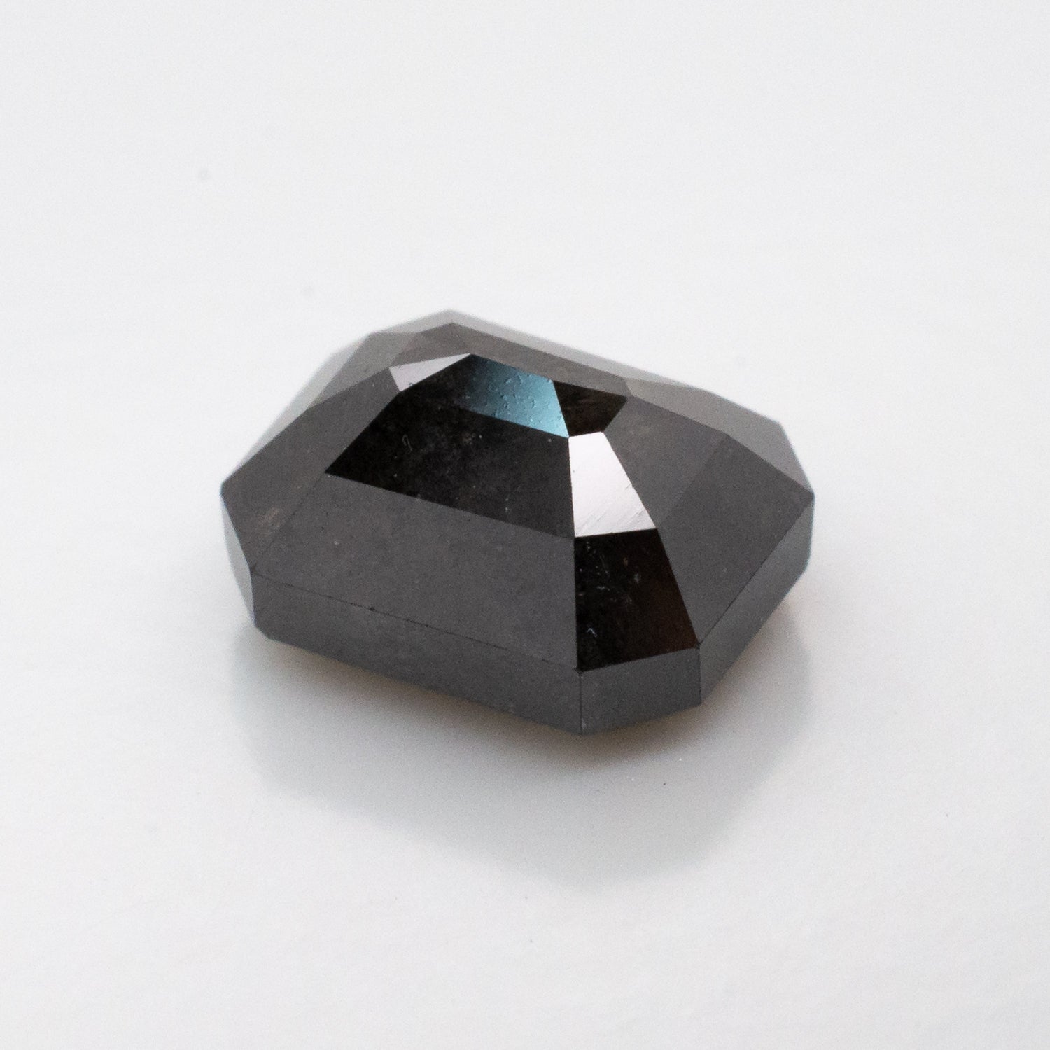 1.48ct Emerald Shaped Loose Salt & Pepper Diamond - Malleable Jewellers