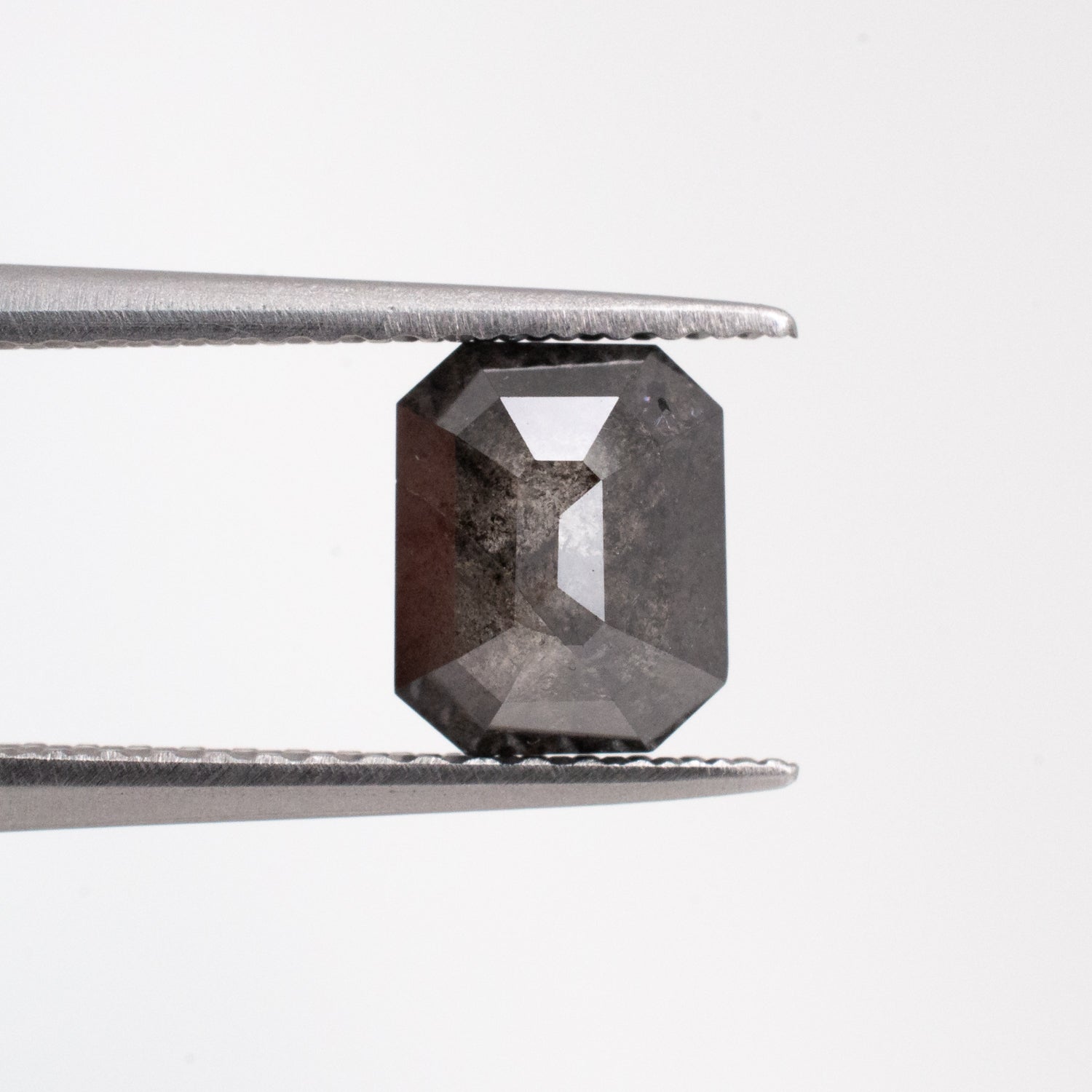 1.48ct Emerald Shaped Loose Salt & Pepper Diamond - Malleable Jewellers