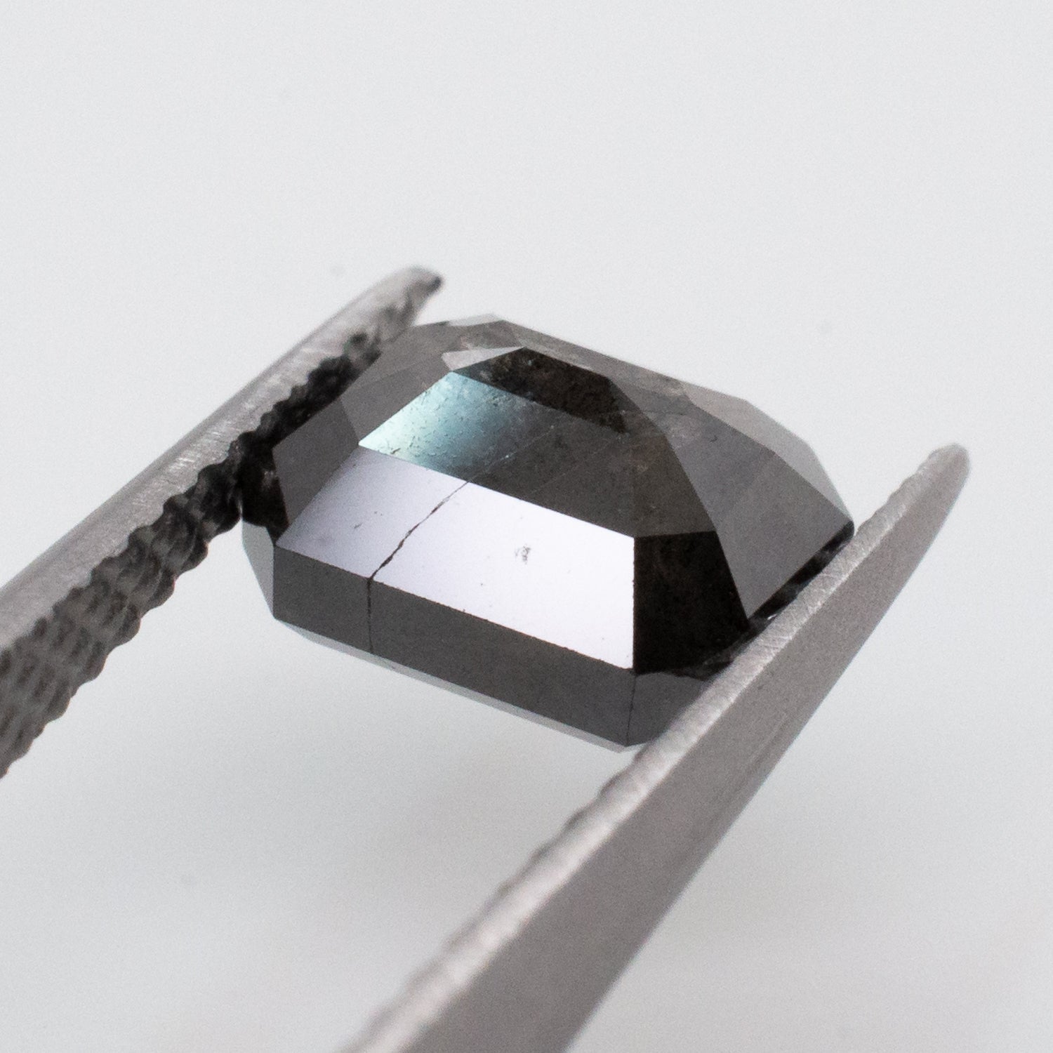 1.48ct Emerald Shaped Loose Salt & Pepper Diamond - Malleable Jewellers
