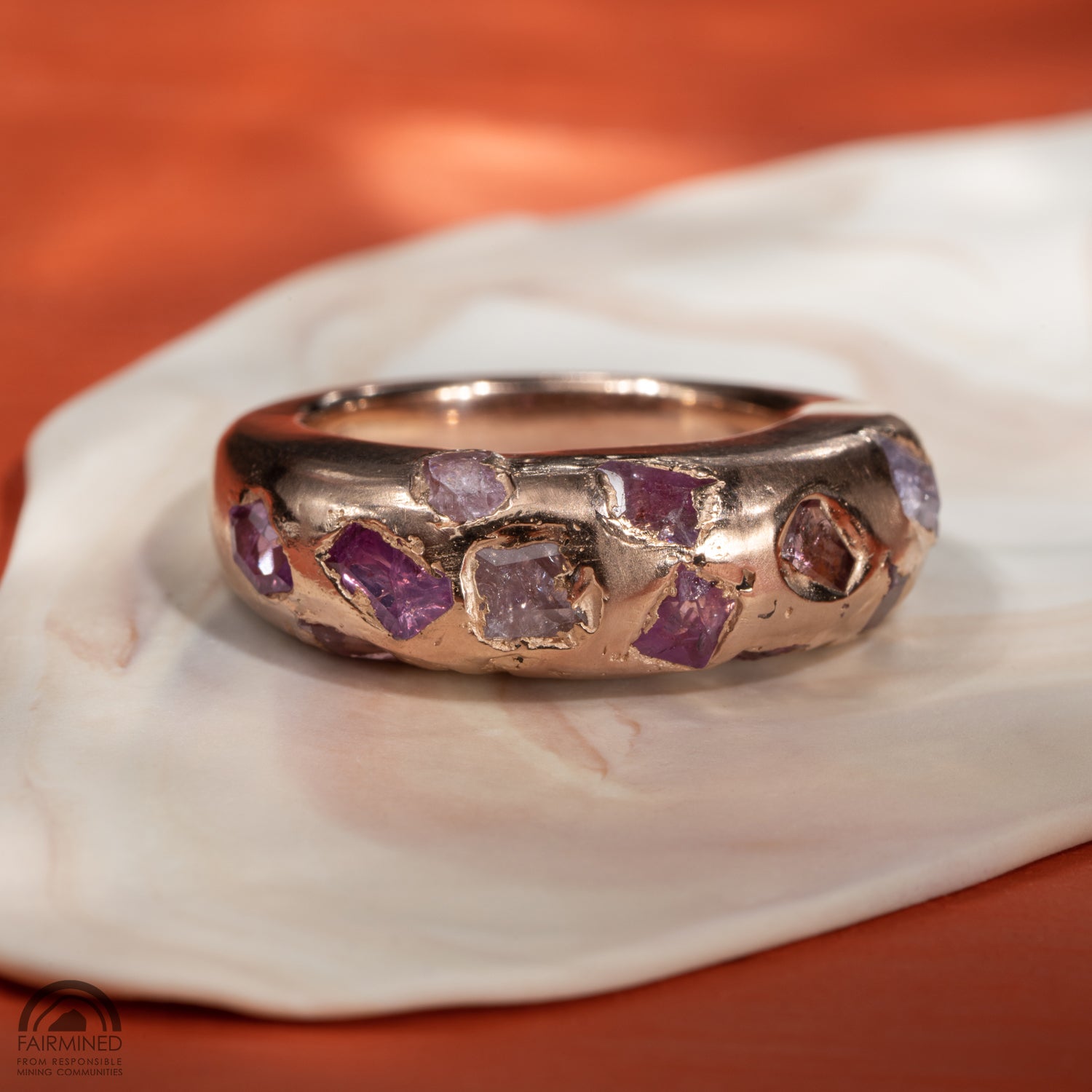 Mosaic Bombé in Fairmined Eco Rose Gold