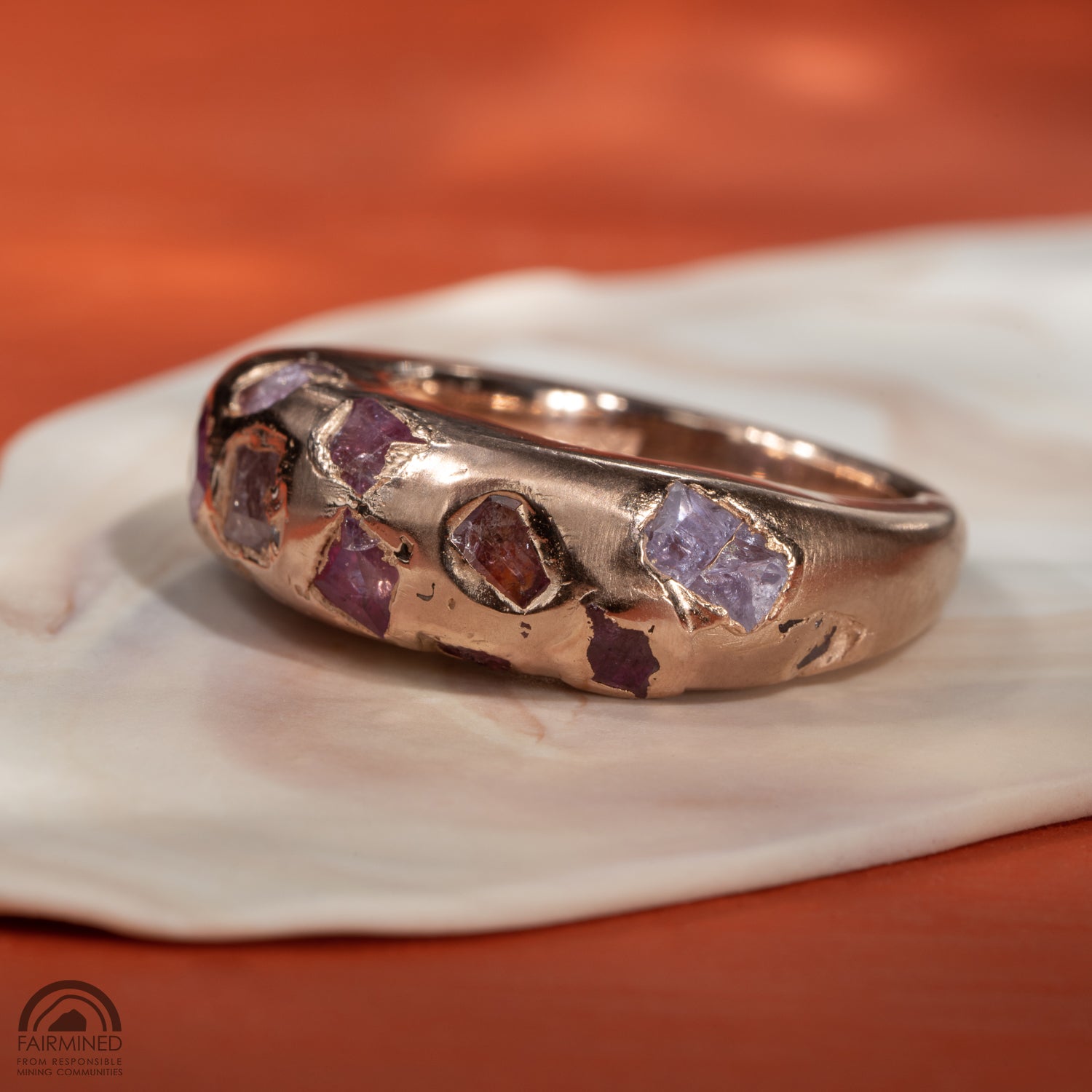 Mosaic Bombé in Fairmined Eco Rose Gold
