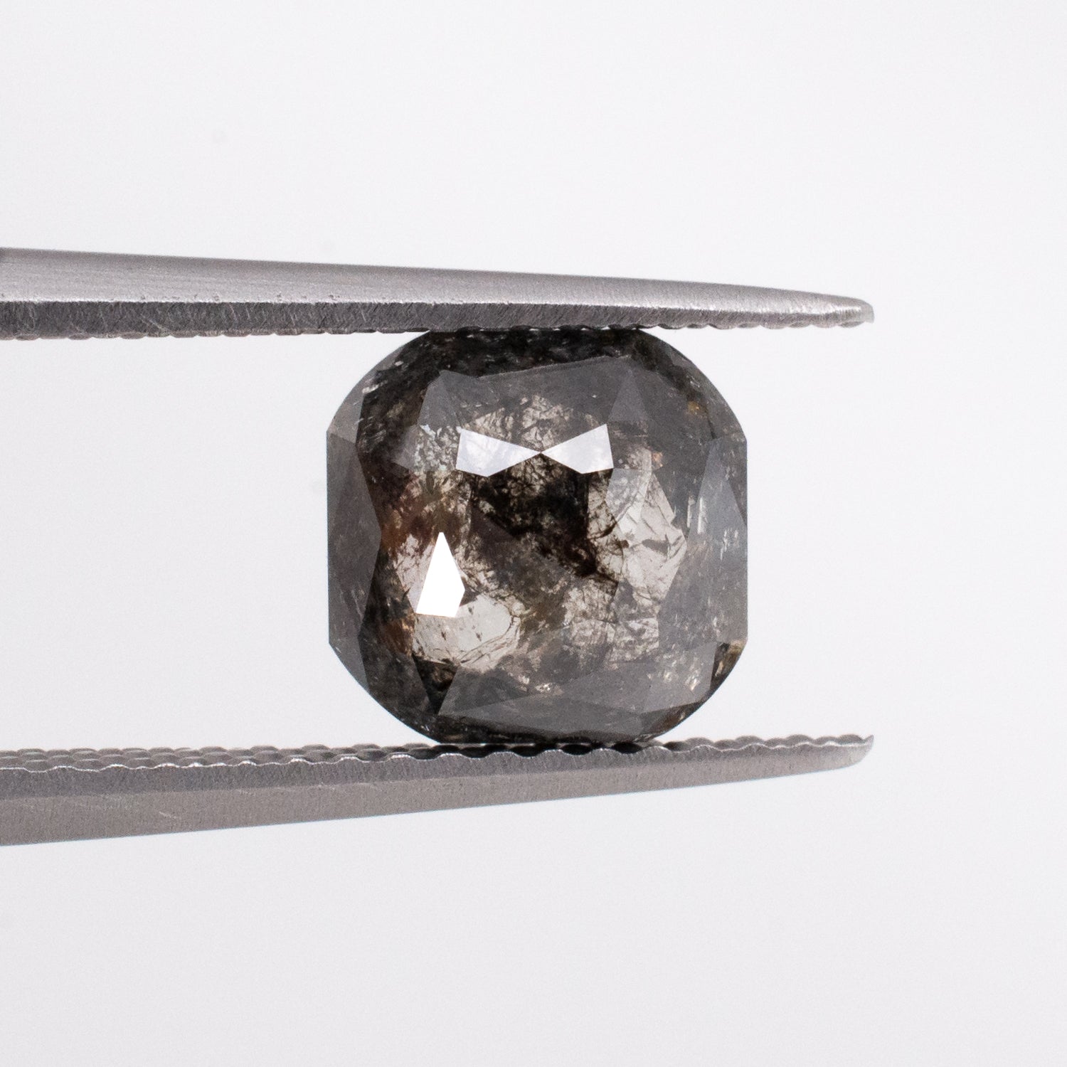 1.59ct Emerald Shaped Loose Salt & Pepper Diamond - Malleable Jewellers