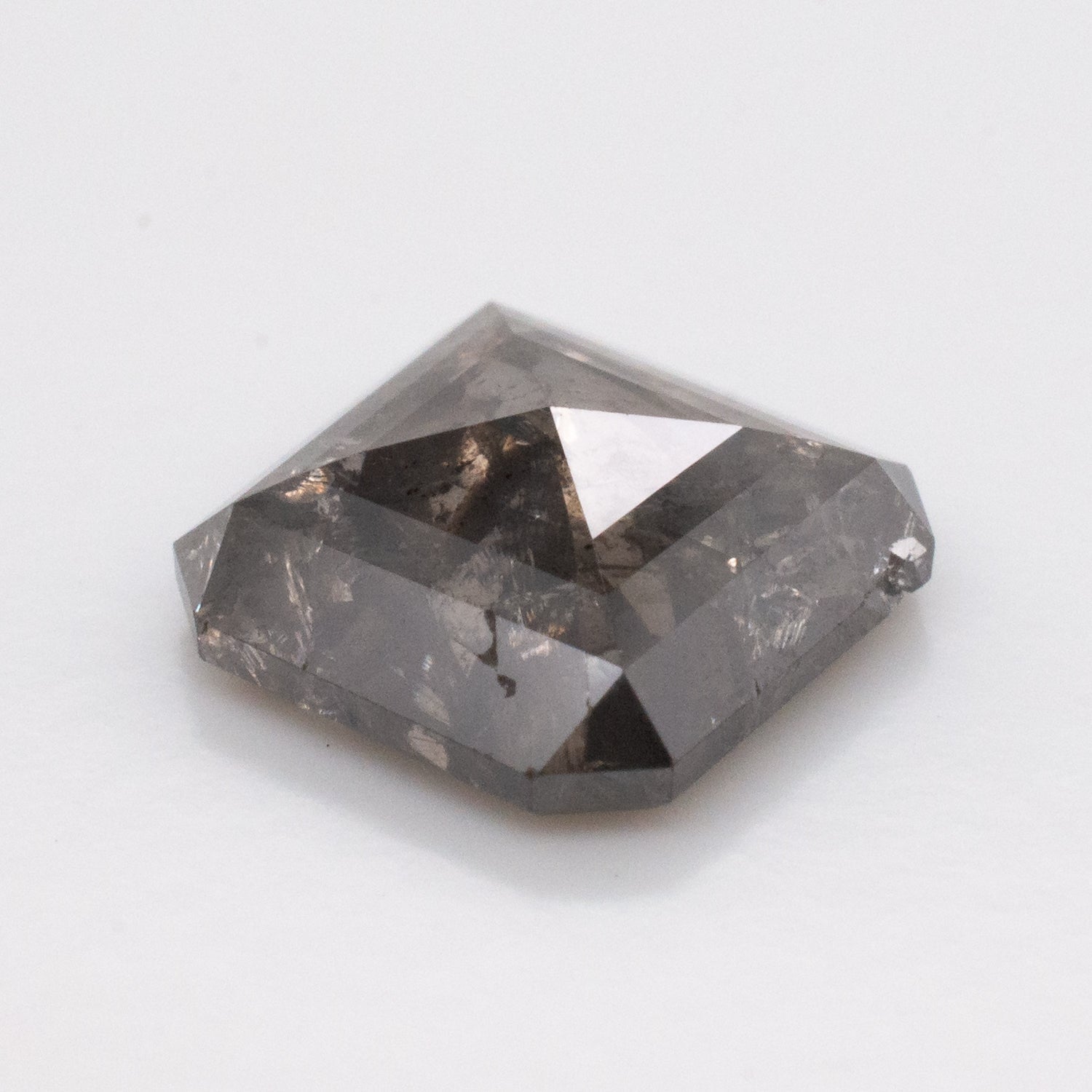 1.76ct Emerald Shaped Loose Salt & Pepper Diamond - Malleable Jewellers
