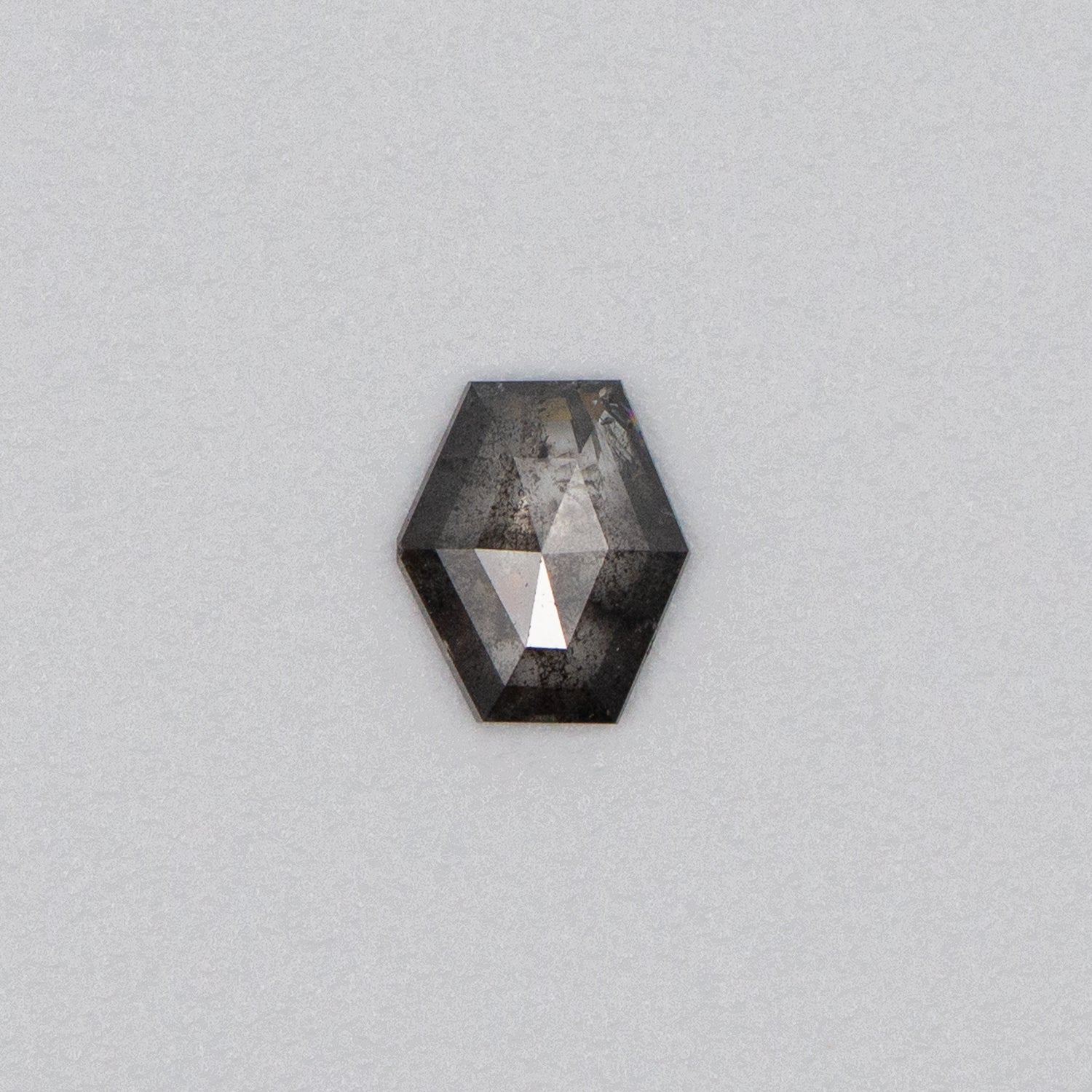 0.69ct Hexagon Shaped Loose Salt & Pepper Diamond Malleable Jewellers
