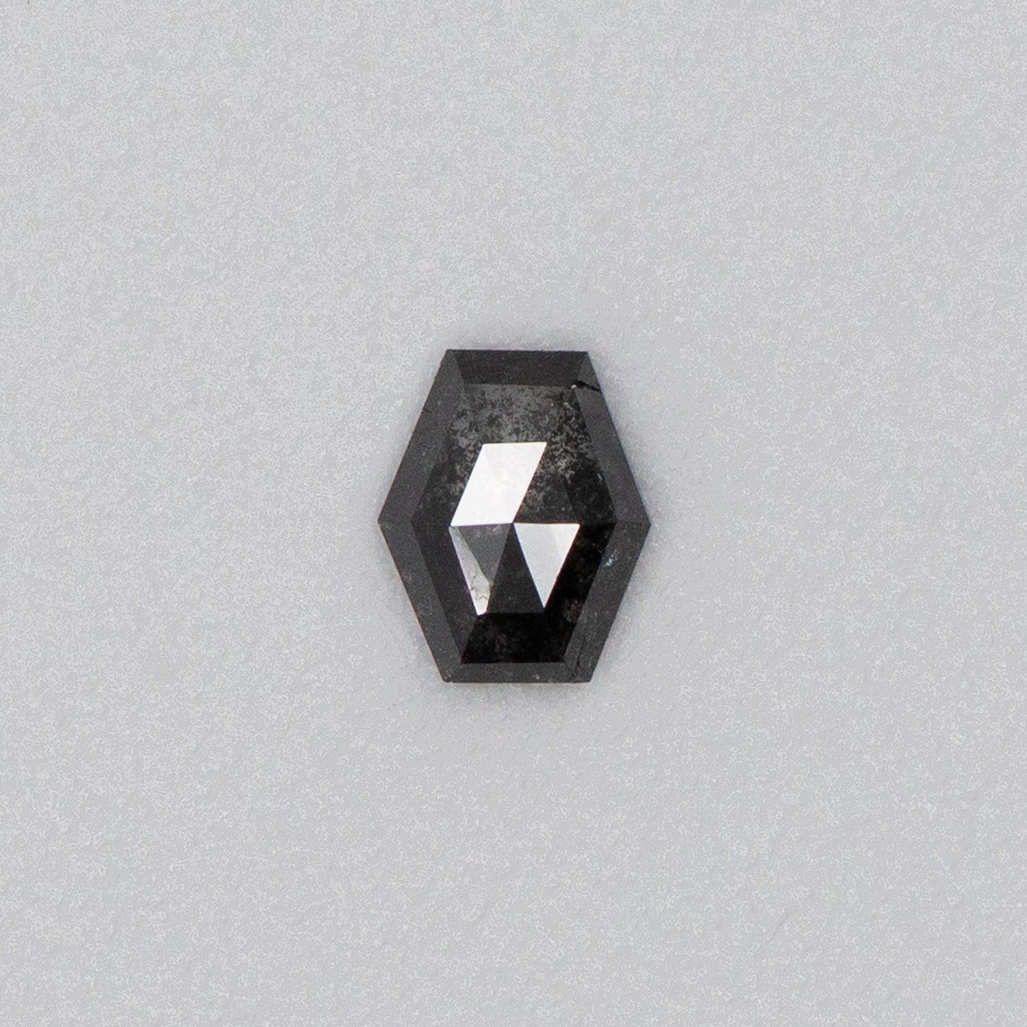 0.51ct Hexagon Shaped Dark Grey Loose Salt & Pepper Diamond