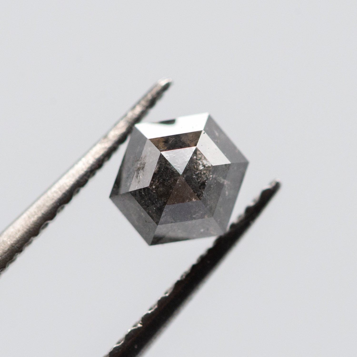 0.67ct Hexagon Shaped Loose Salt & Pepper Diamond Malleable Jewellers