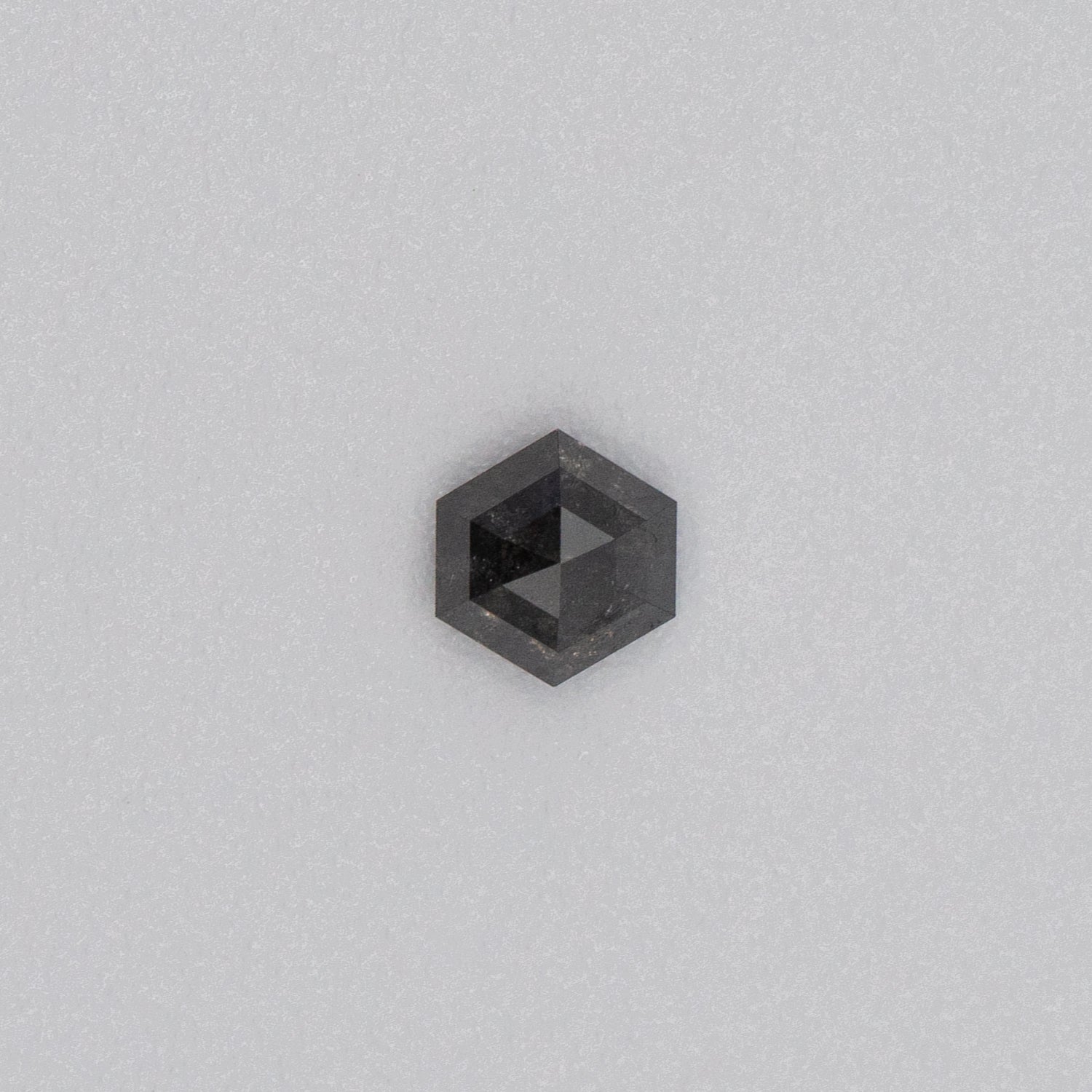 0.67ct Hexagon Shaped Loose Salt & Pepper Diamond