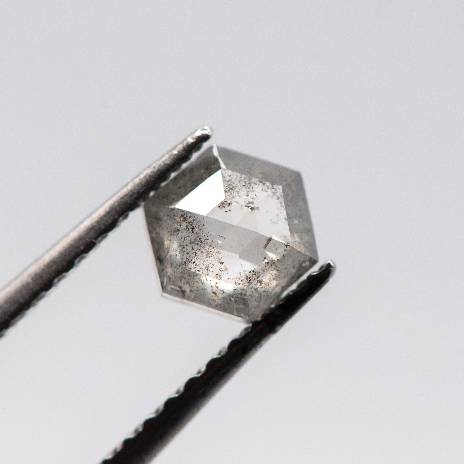 0.50ct Hexagon Shaped Loose Salt & Pepper Diamond Malleable Jewellers