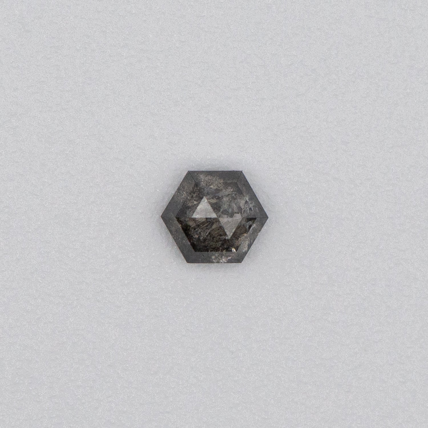 0.65ct Hexagon Shaped Loose Salt & Pepper Diamond Malleable Jewellers