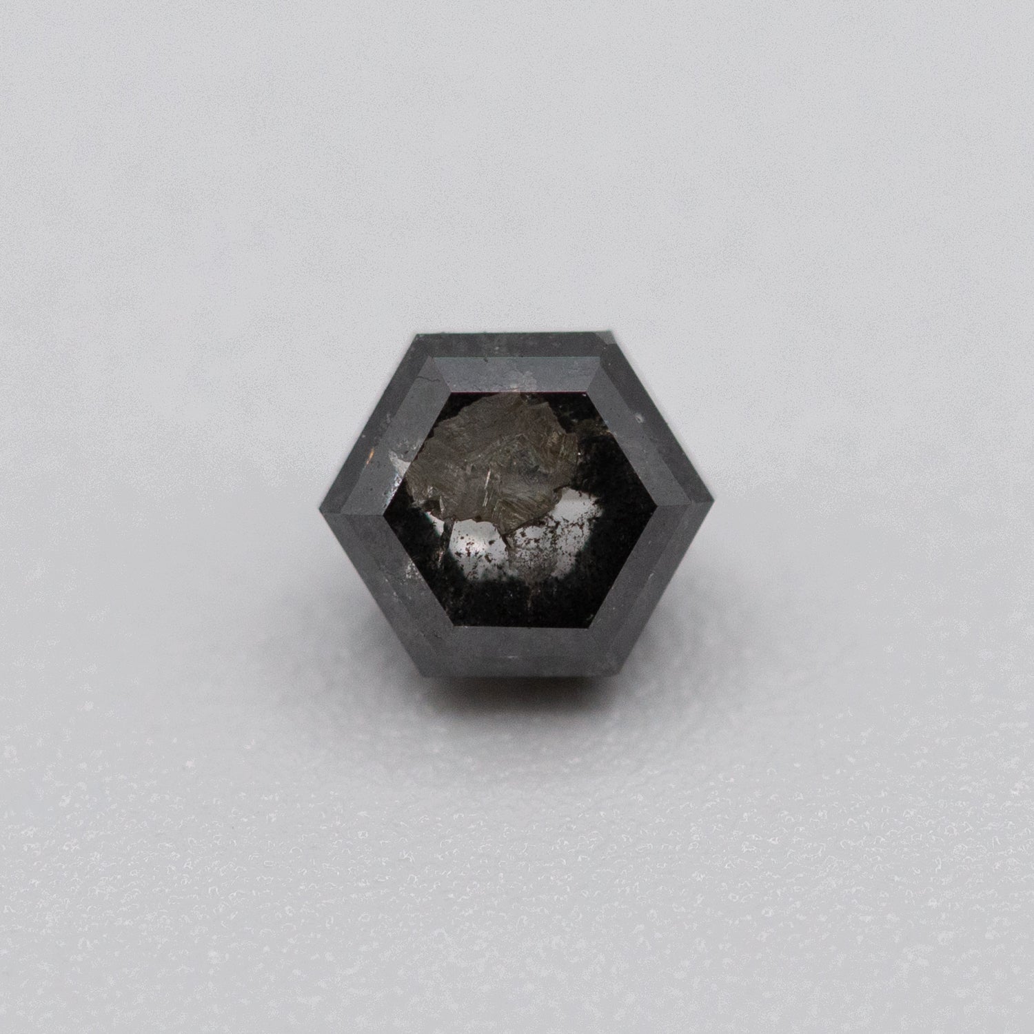 0.65ct Hexagon Shaped Loose Salt & Pepper Diamond Malleable Jewellers