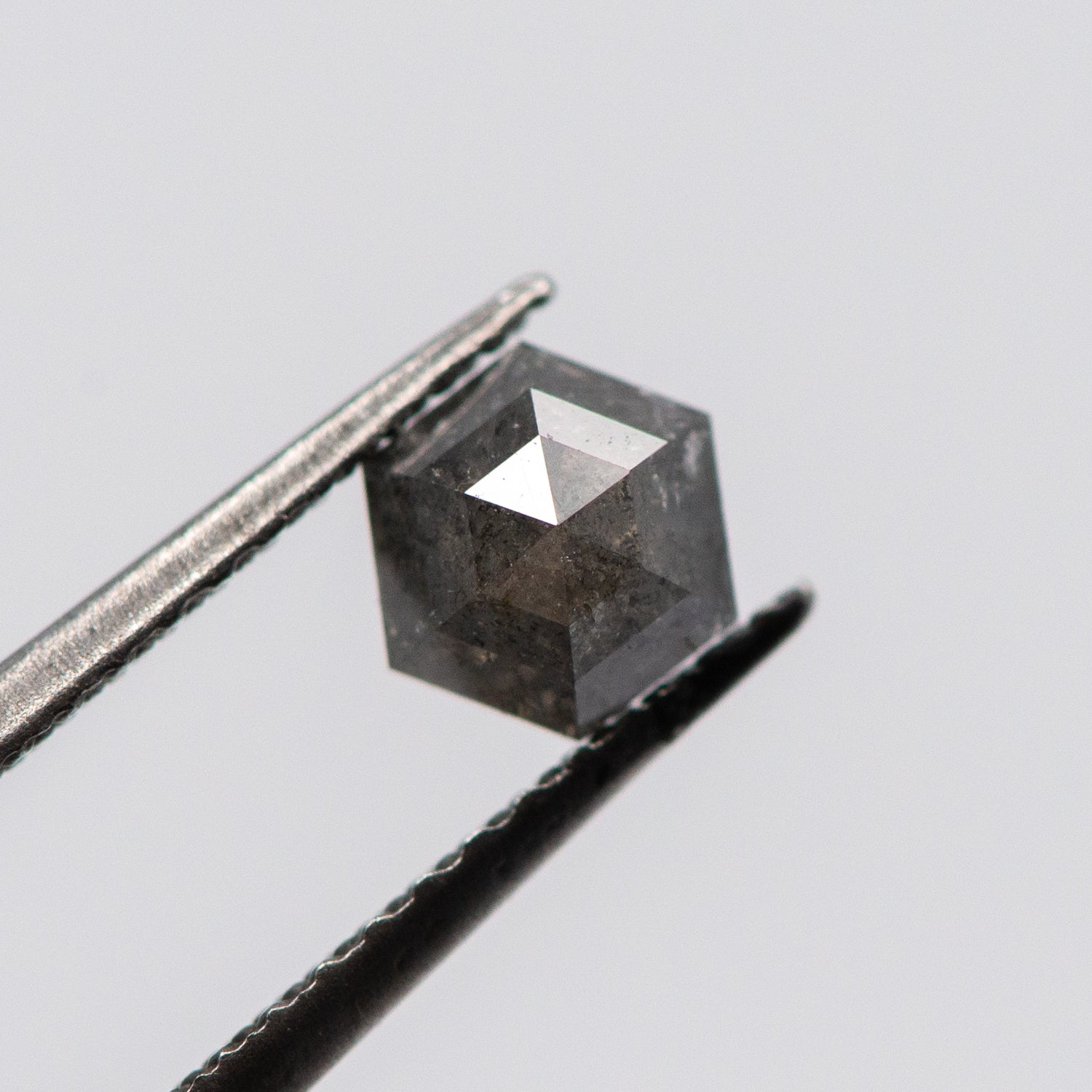 0.63ct Hexagon Shaped Loose Salt & Pepper Diamond Malleable Jewellers