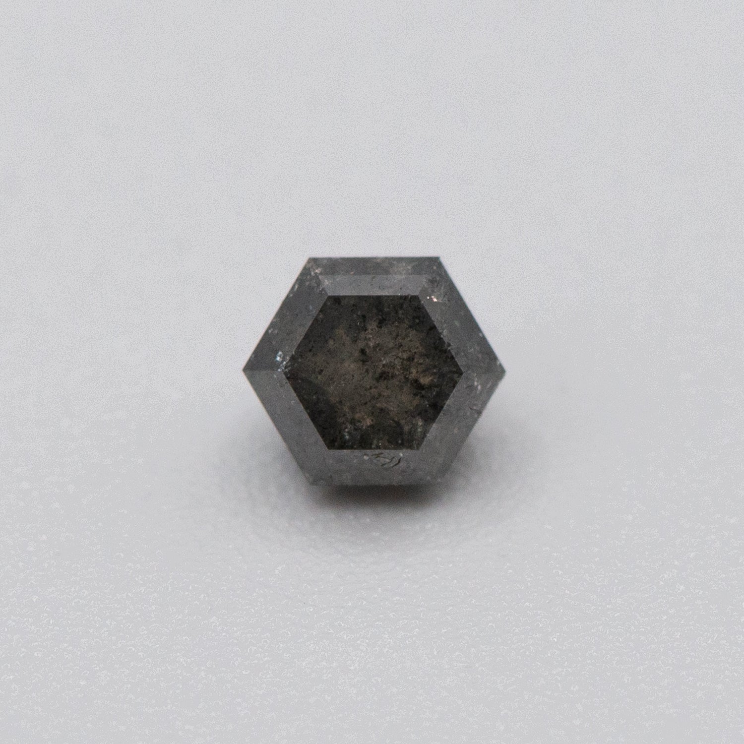 0.63ct Hexagon Shaped Loose Salt & Pepper Diamond Malleable Jewellers
