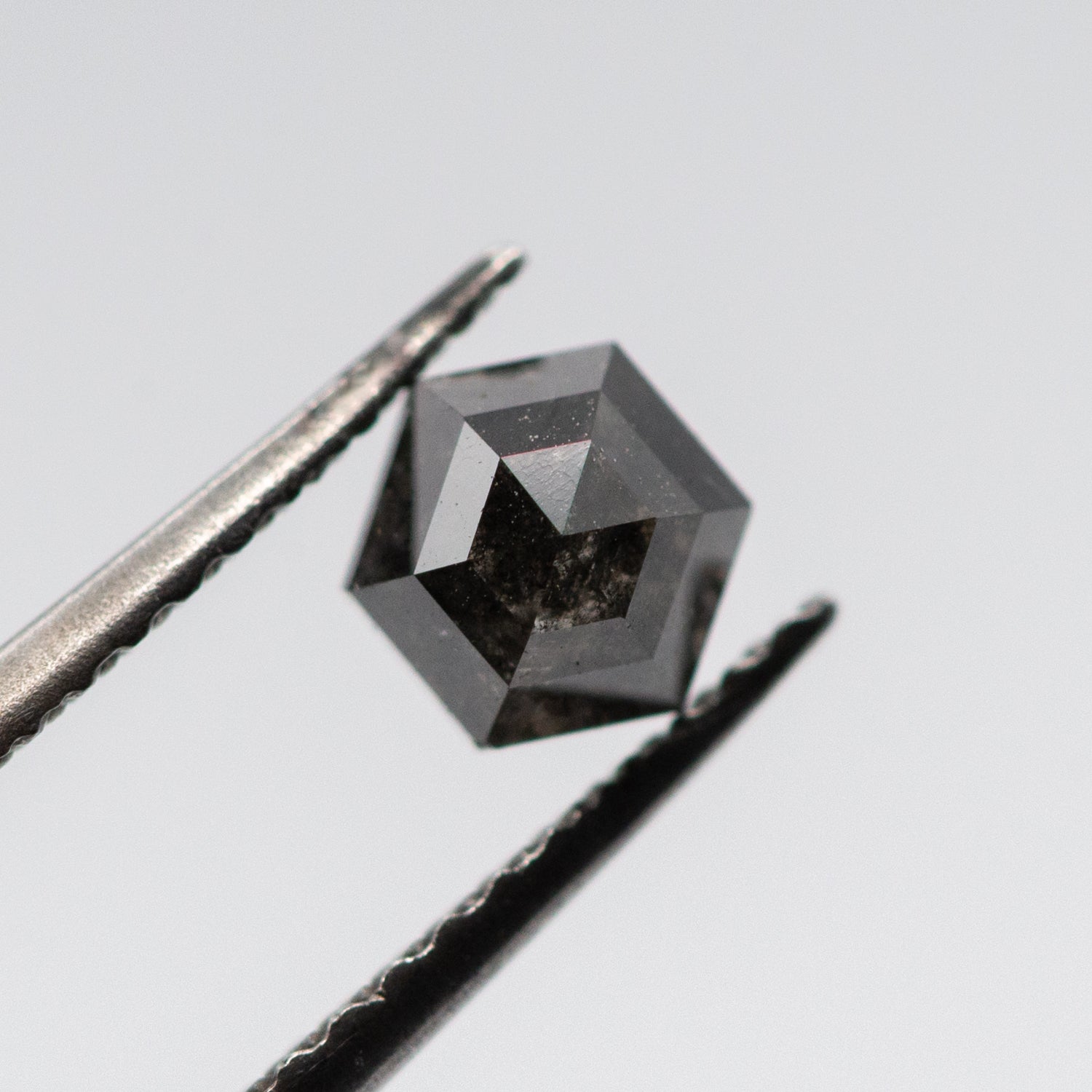 0.58ct Hexagon Shaped Loose Salt & Pepper Diamond Malleable Jewellers