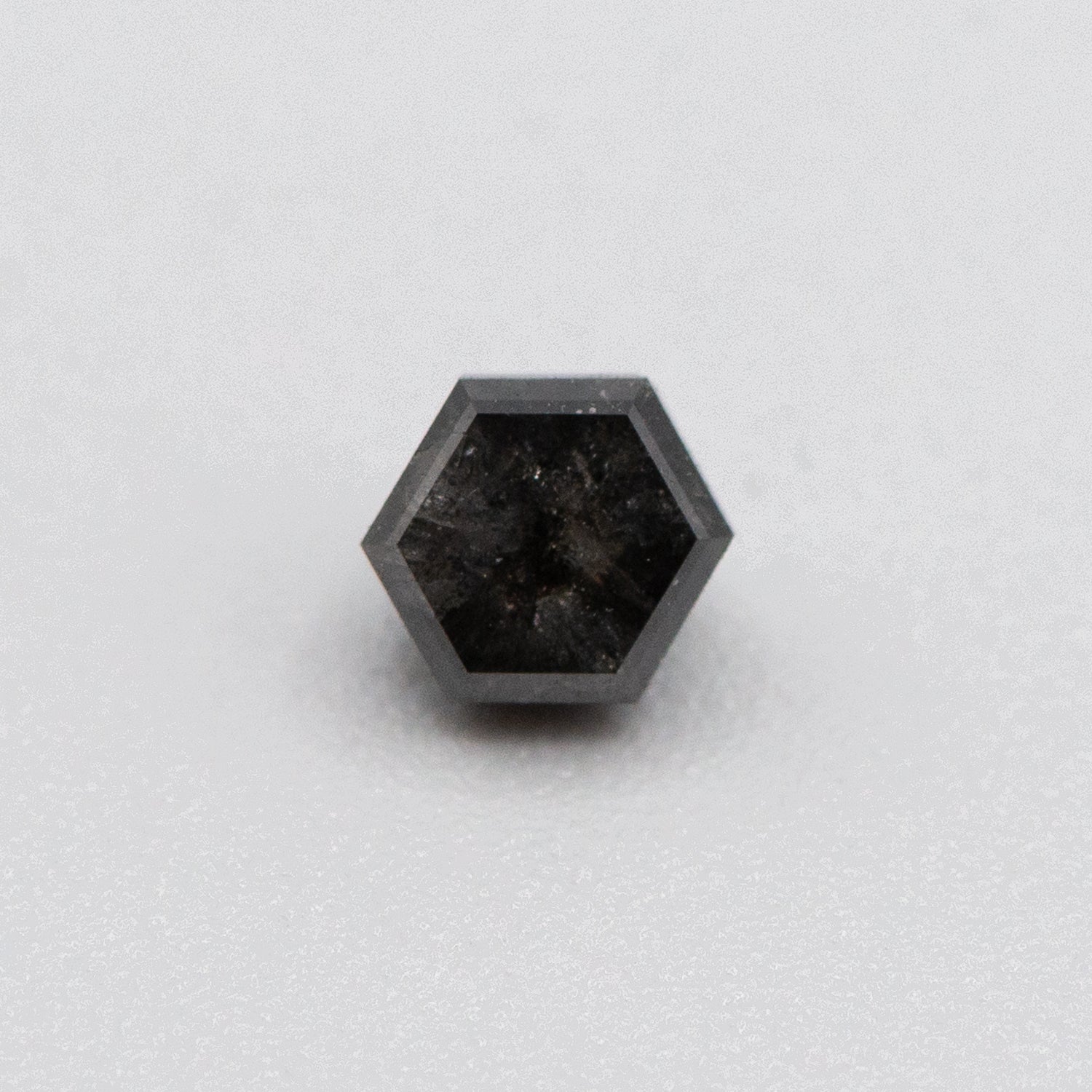0.58ct Hexagon Shaped Loose Salt & Pepper Diamond Malleable Jewellers
