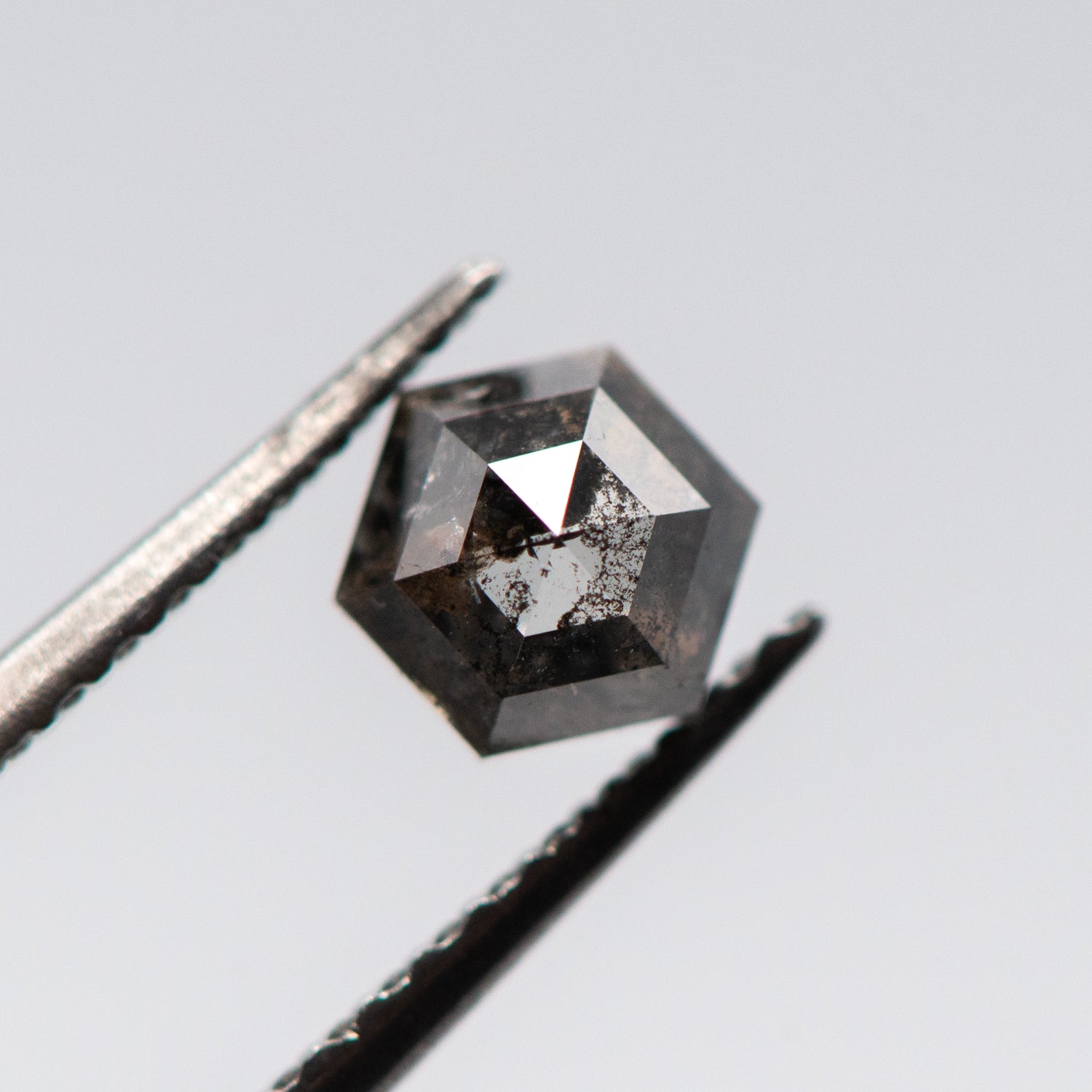 0.60ct Hexagon Shaped Loose Salt & Pepper Diamond
