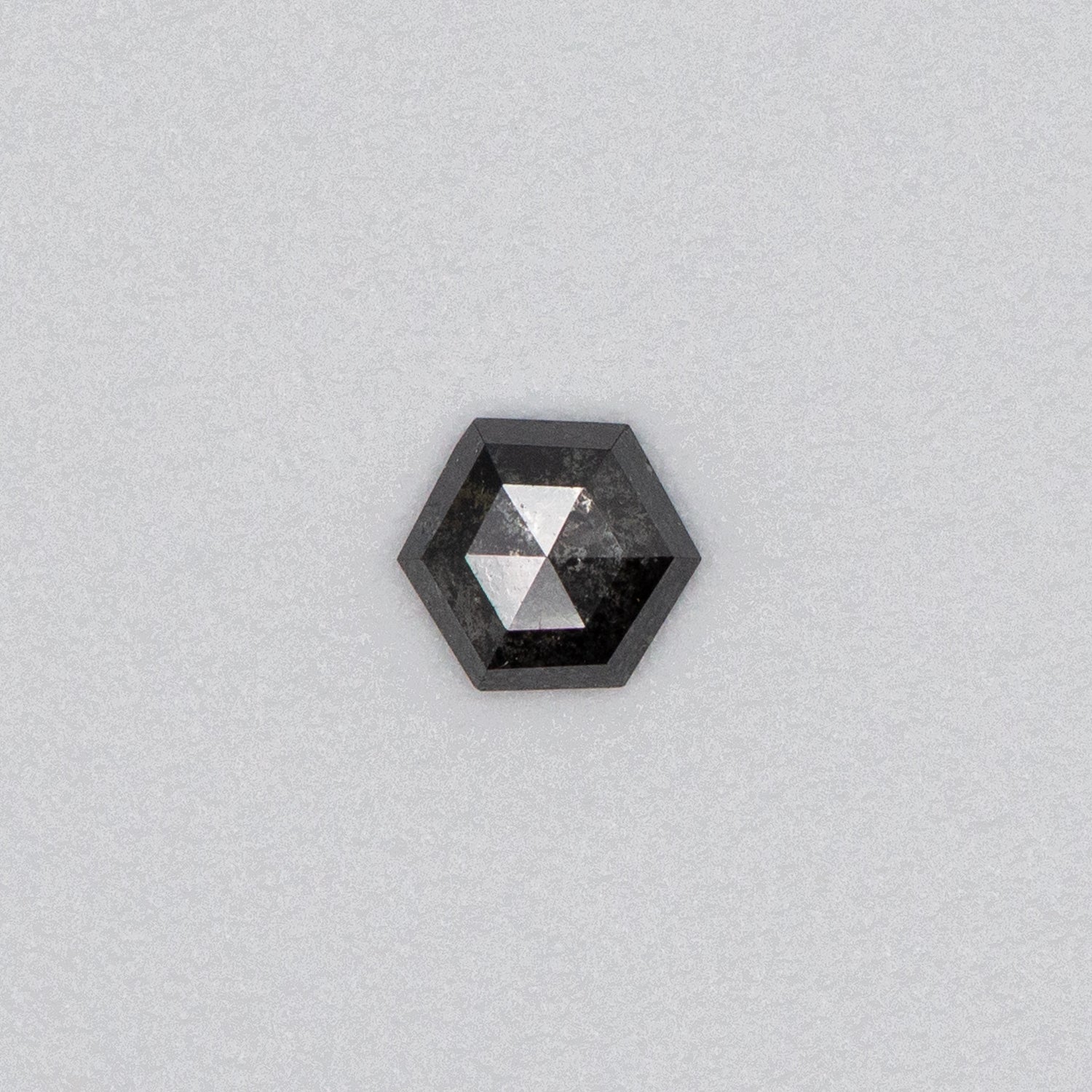0.59ct Hexagon Shaped Loose Salt & Pepper Diamond Malleable Jewellers