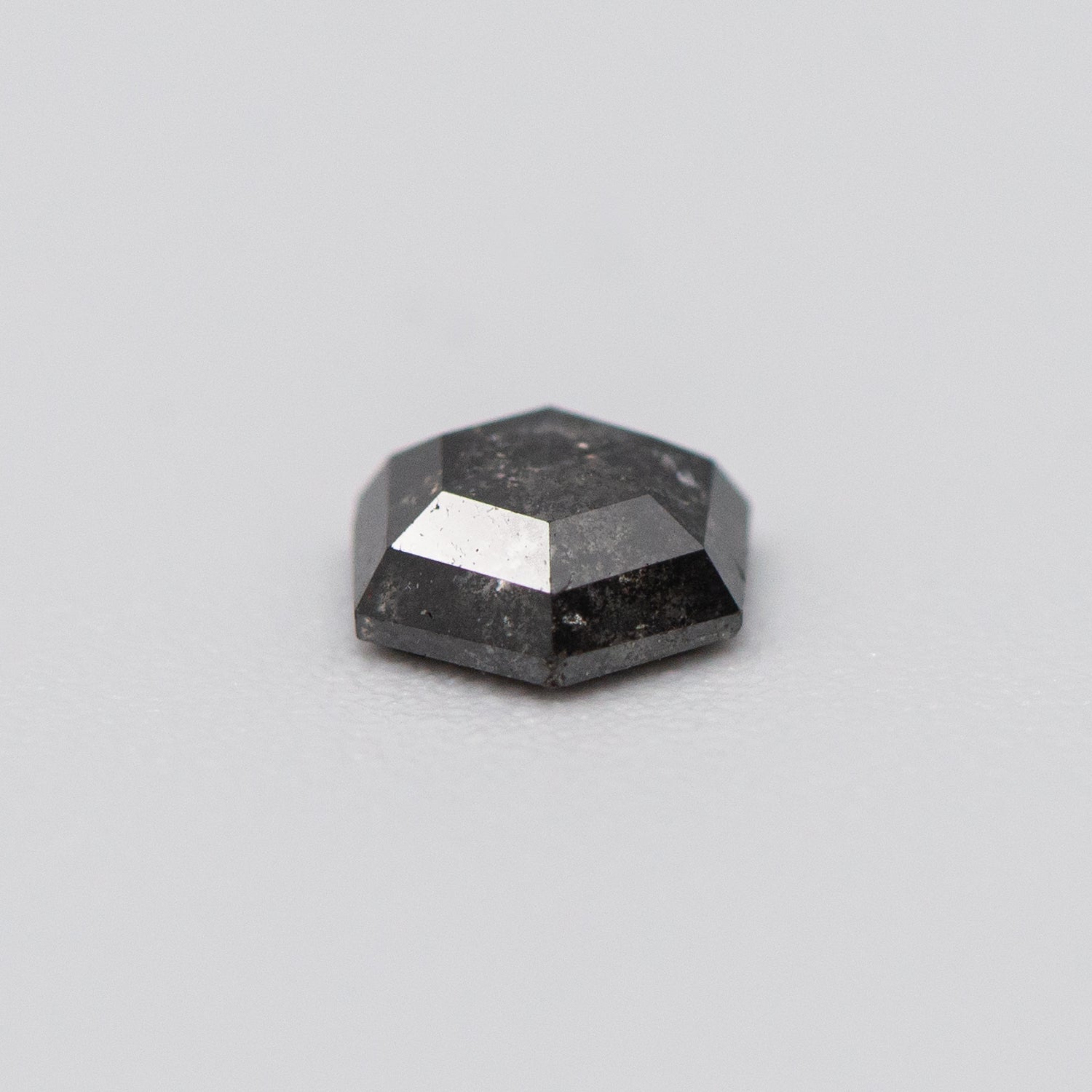 0.59ct Hexagon Shaped Loose Salt & Pepper Diamond Malleable Jewellers