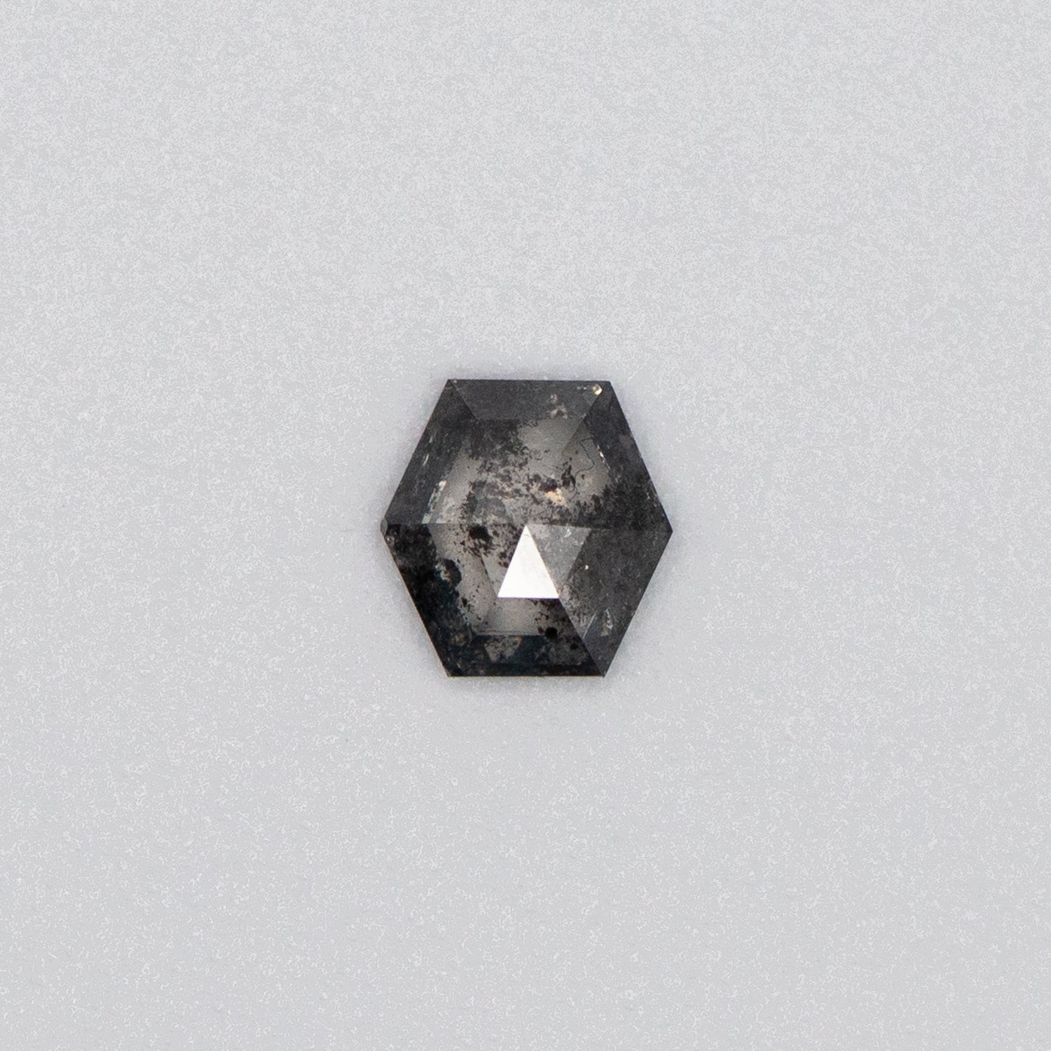 0.69ct Hexagon Shaped Loose Salt & Pepper Diamond Malleable Jewellers