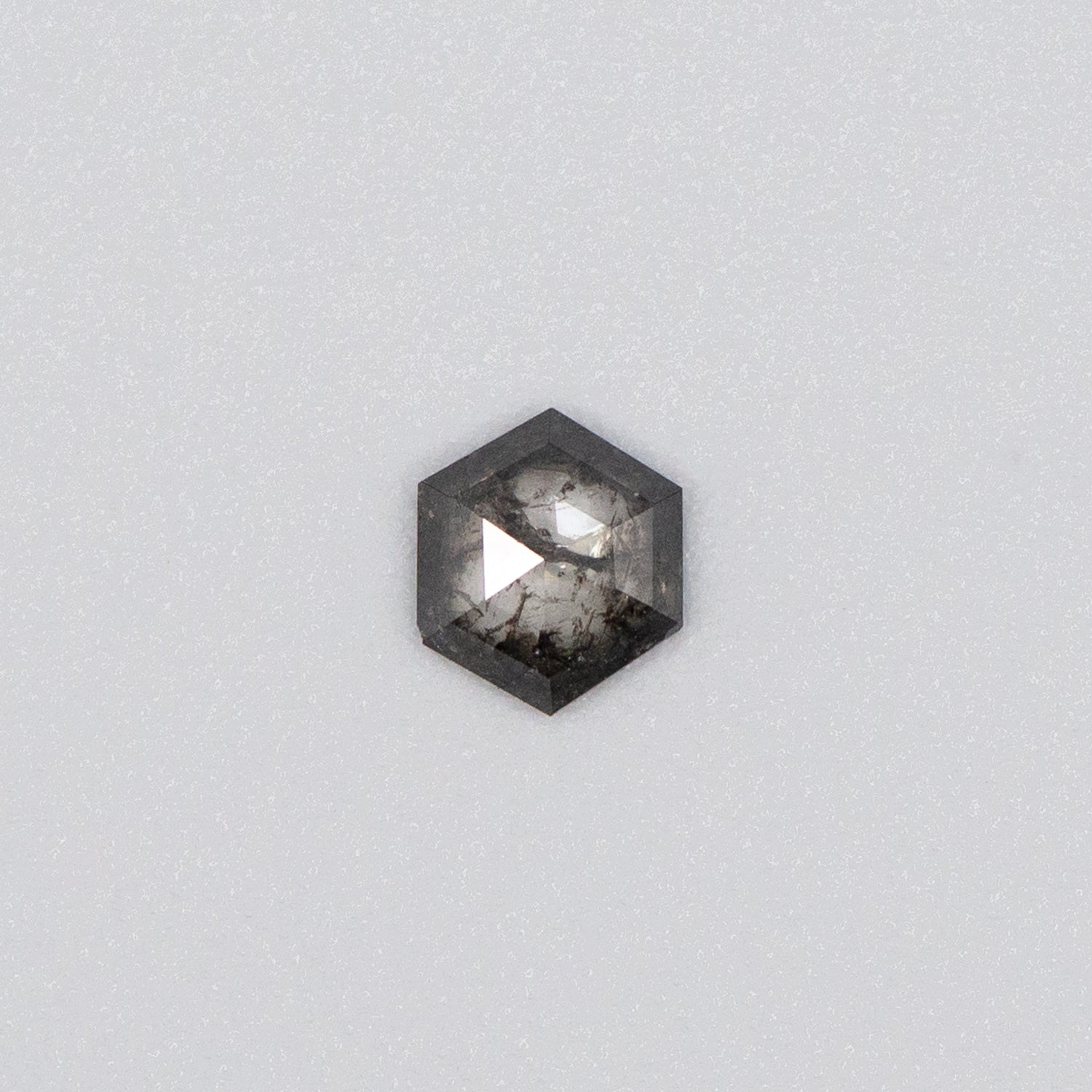 0.48ct Hexagon Shaped Loose Salt & Pepper Diamond Malleable Jewellers