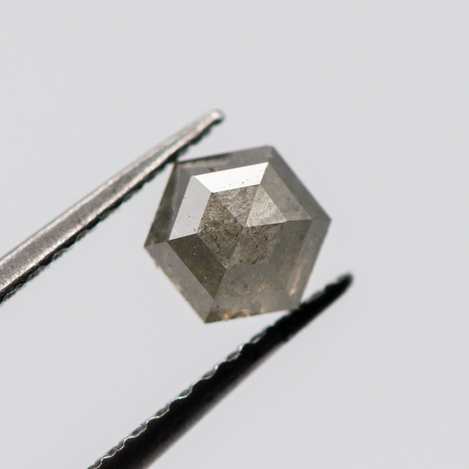 0.64 Hexagon Shaped Loose Salt & Pepper Diamond Malleable Jewellers