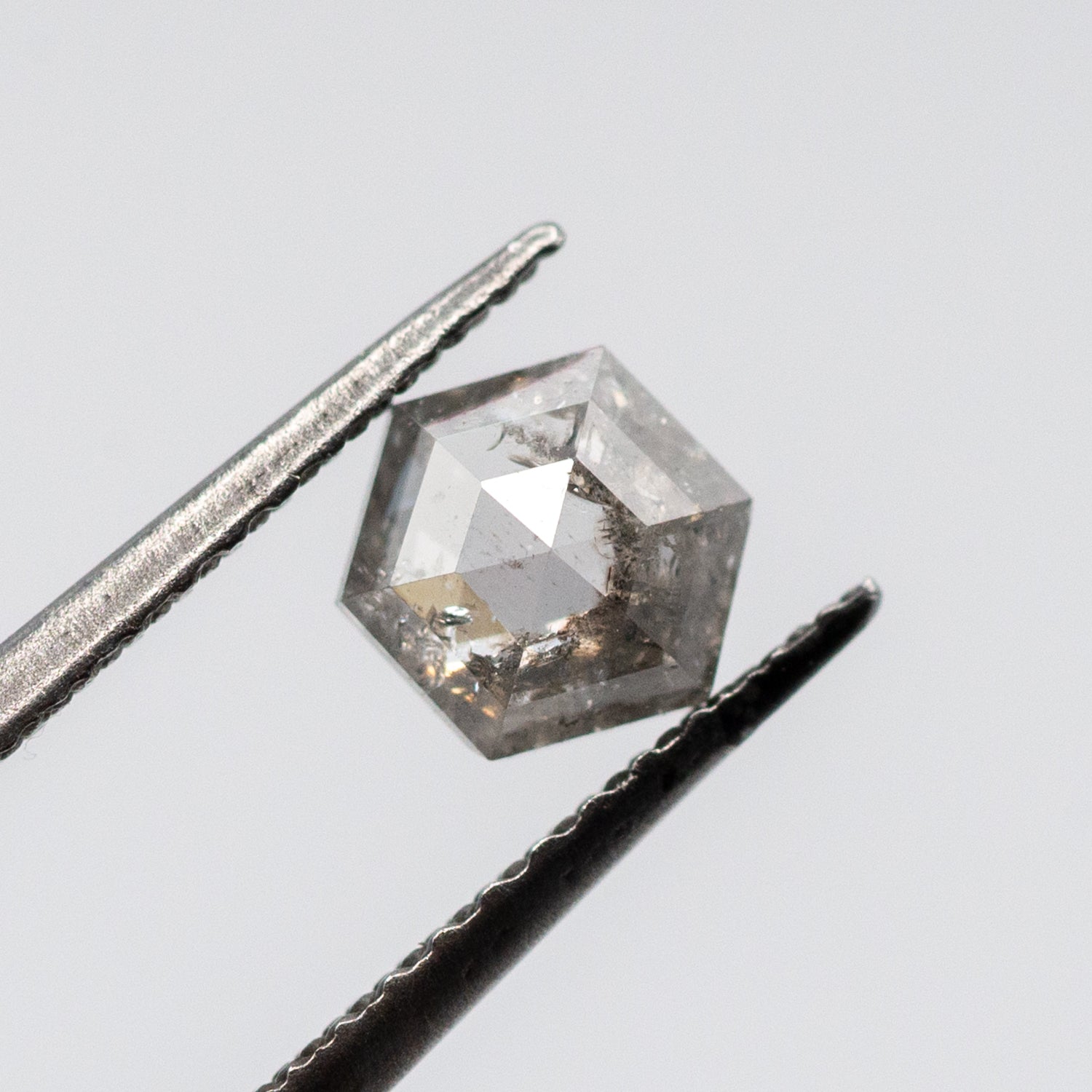 0.52ct Hexagon Shaped Loose Salt & Pepper Diamond Malleable Jewellers
