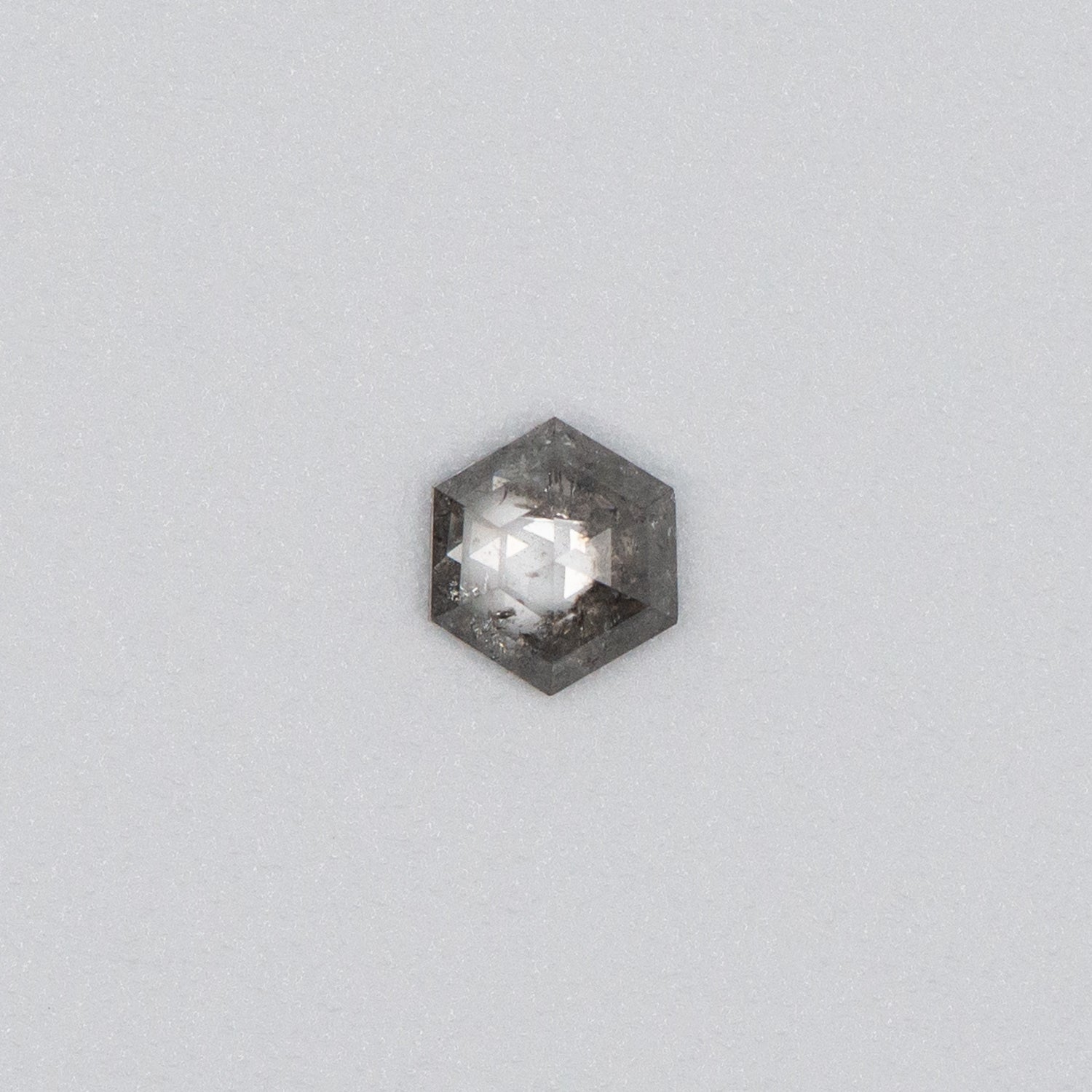 0.52ct Hexagon Shaped Loose Salt & Pepper Diamond Malleable Jewellers