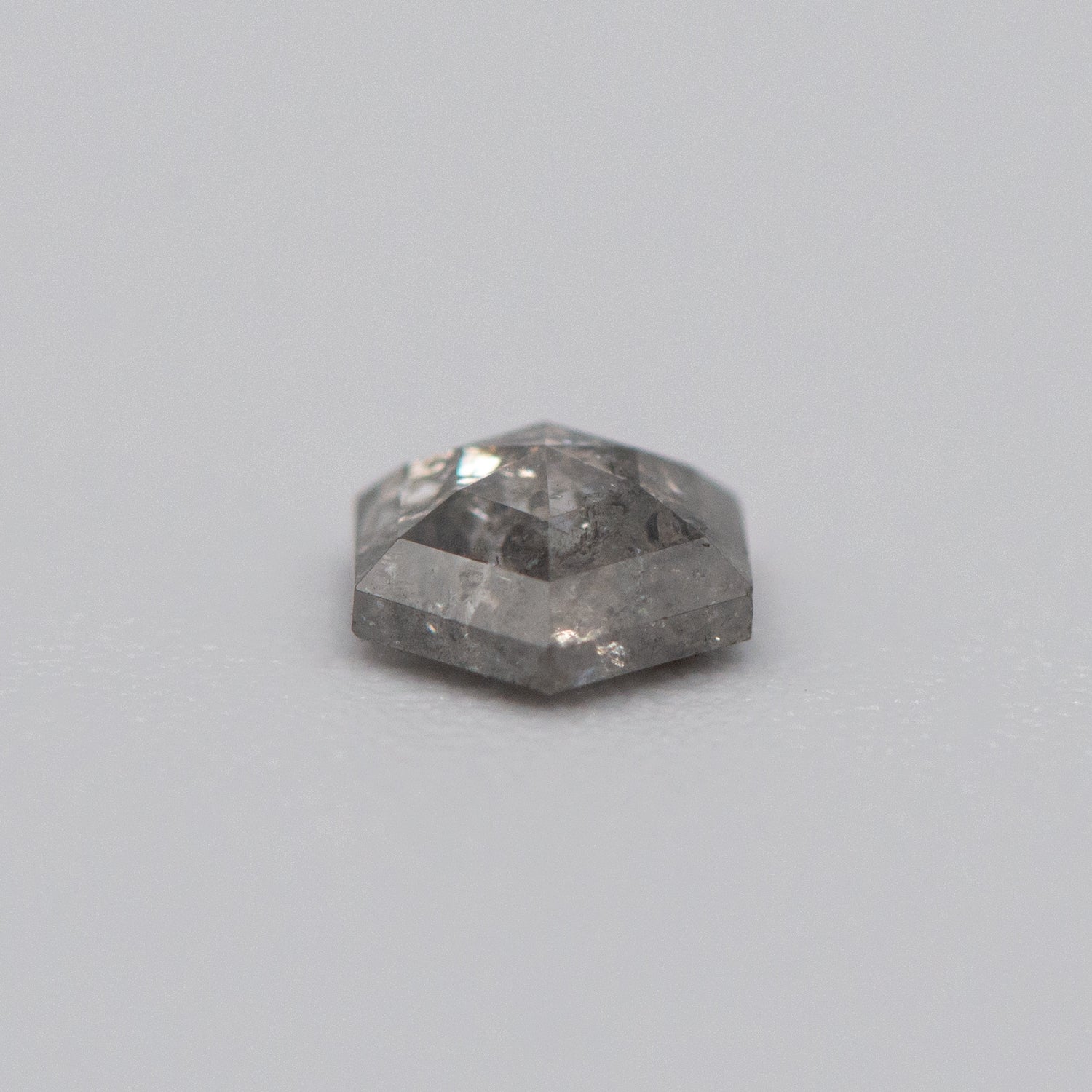 0.52ct Hexagon Shaped Loose Salt & Pepper Diamond Malleable Jewellers