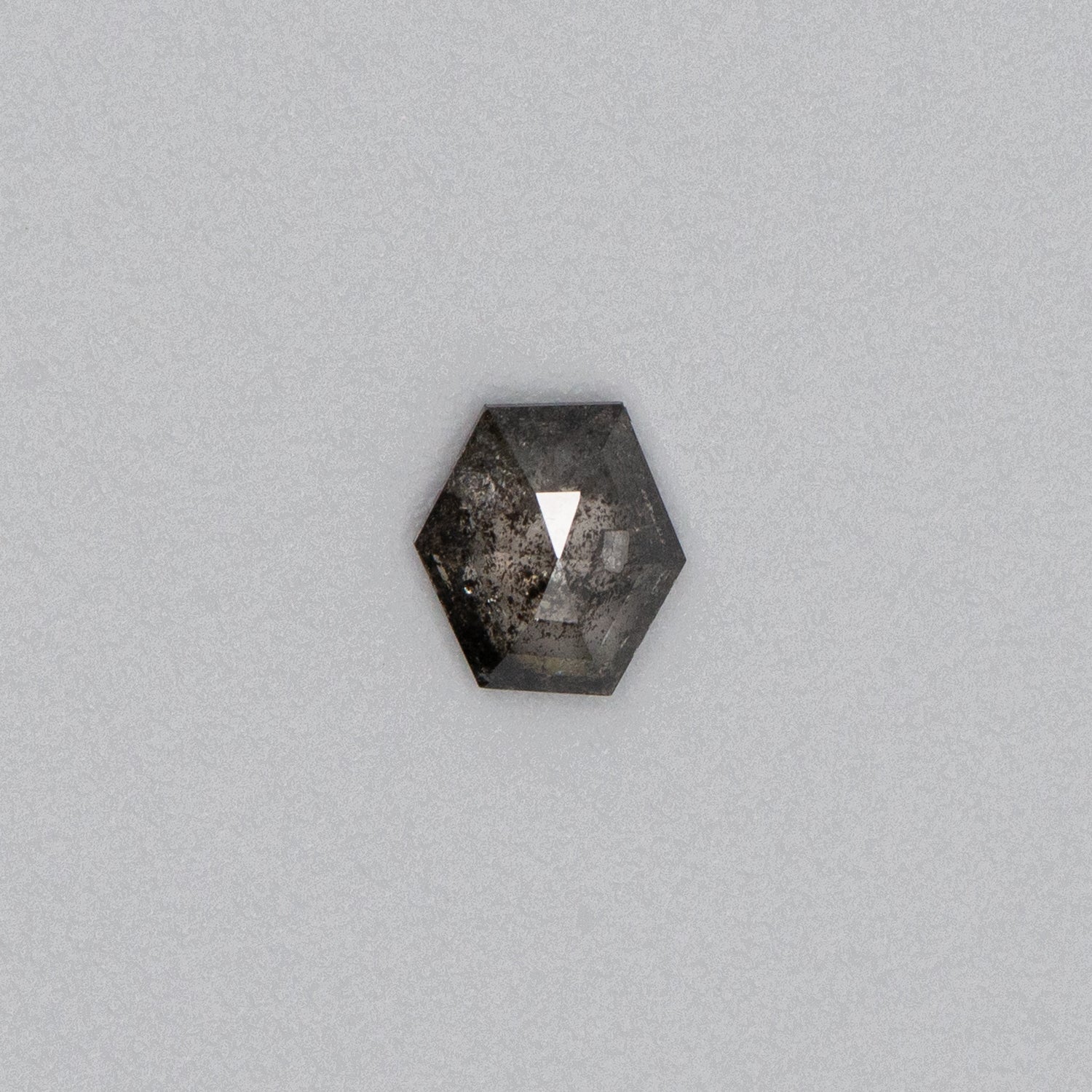 0.81ct Hexagon Shaped Loose Salt & Pepper Diamond Malleable Jewellers