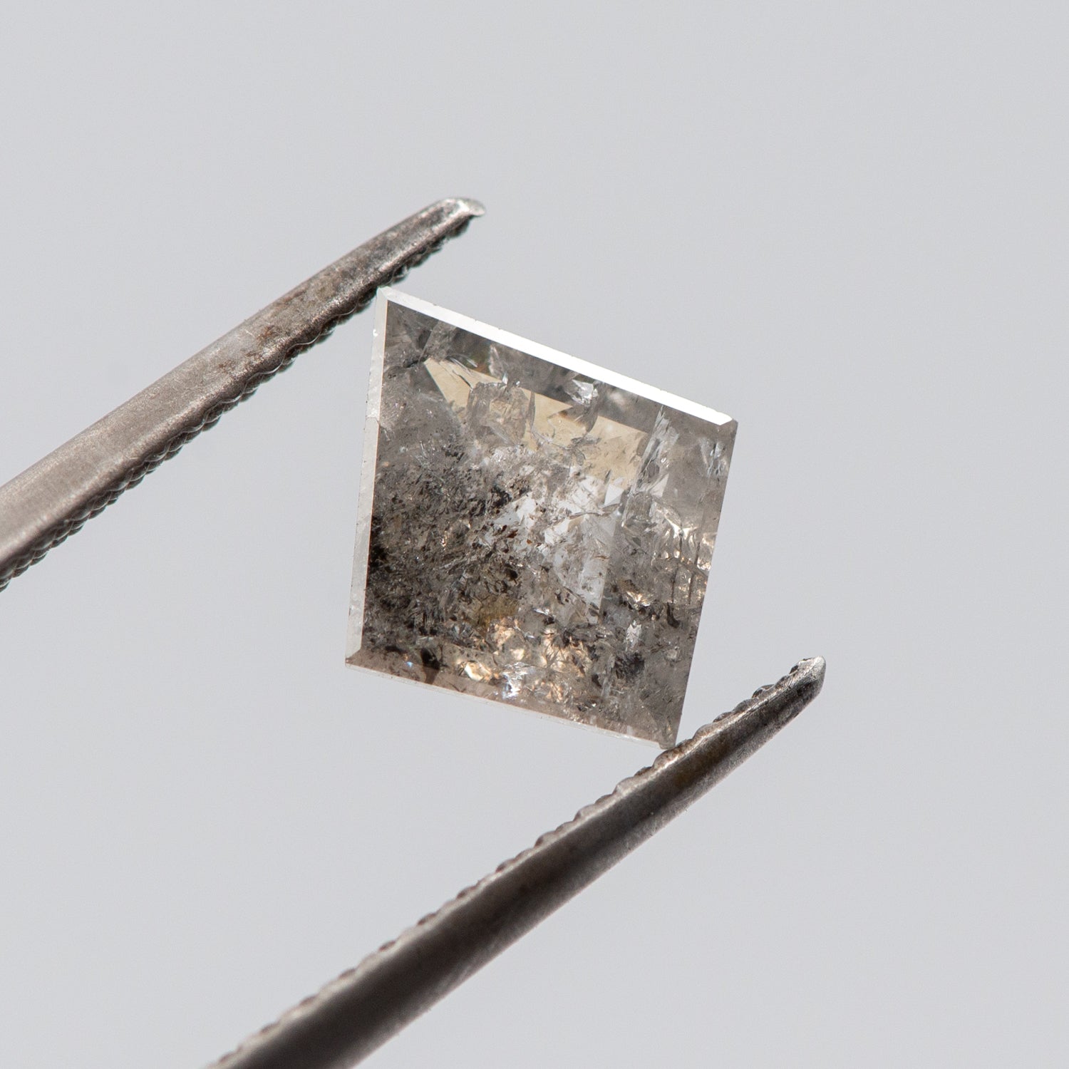 1.05ct Kite Shaped Light Grey Loose Salt & Pepper Diamond Malleable Jewellers