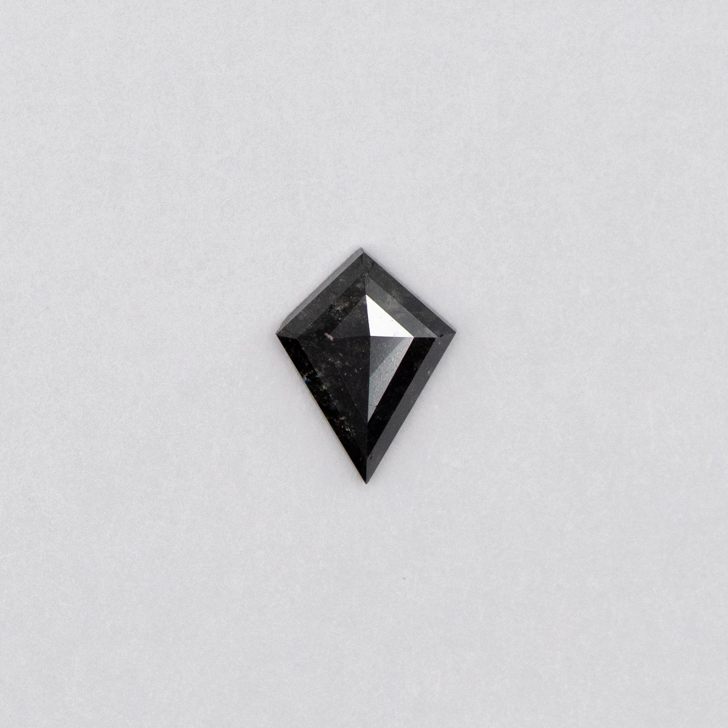 0.87ct Kite Shaped Dark Grey Loose Salt & Pepper Diamond Malleable Jewellers