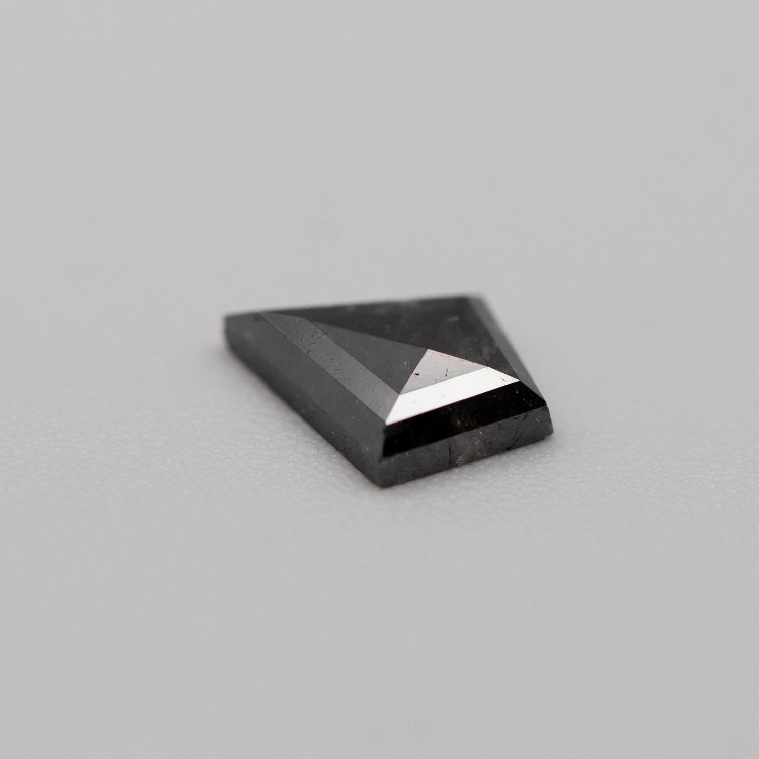 0.87ct Kite Shaped Dark Grey Loose Salt & Pepper Diamond Malleable Jewellers