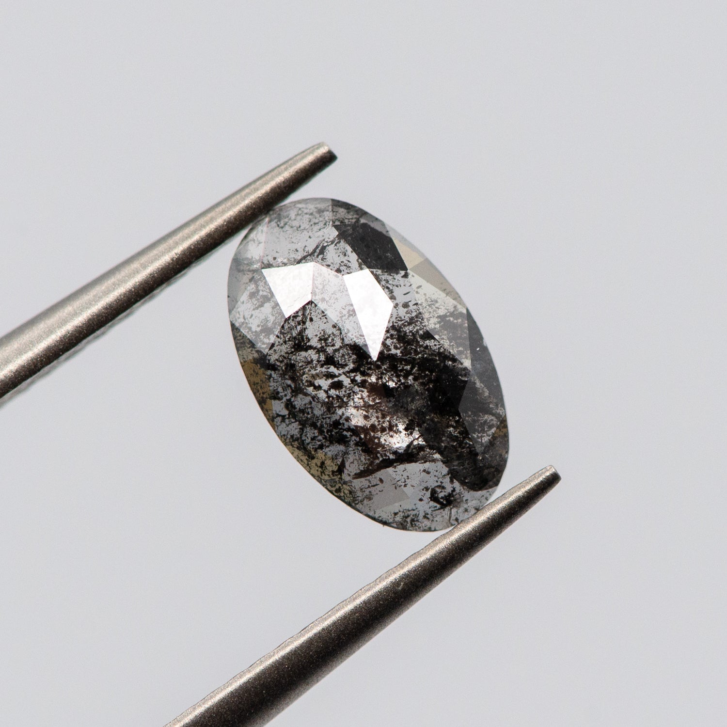 0.70ct Moval Shaped Loose Salt & Pepper Diamond Malleable Jewellers