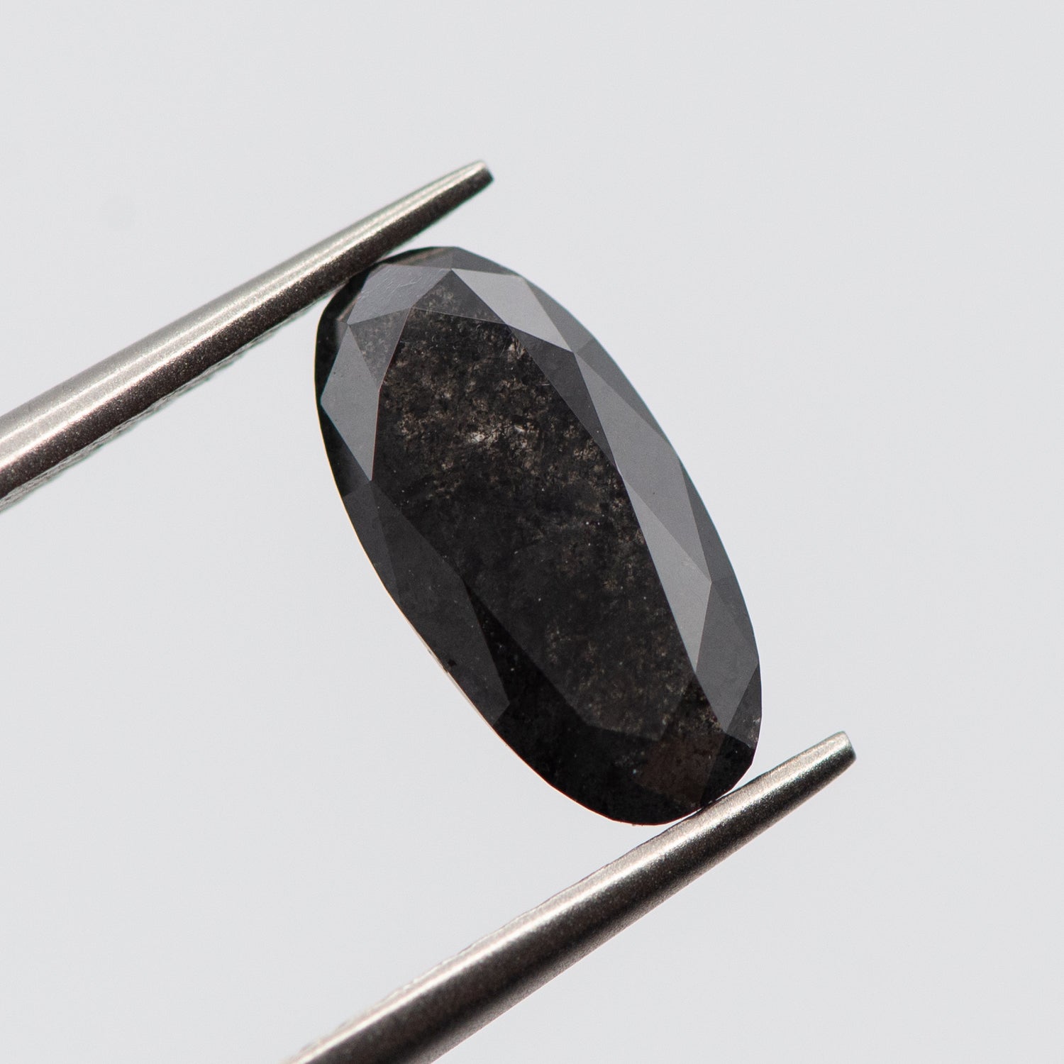 1.81ct Moval Shaped Dark Grey Loose Salt & Pepper Diamond Malleable Jewellers