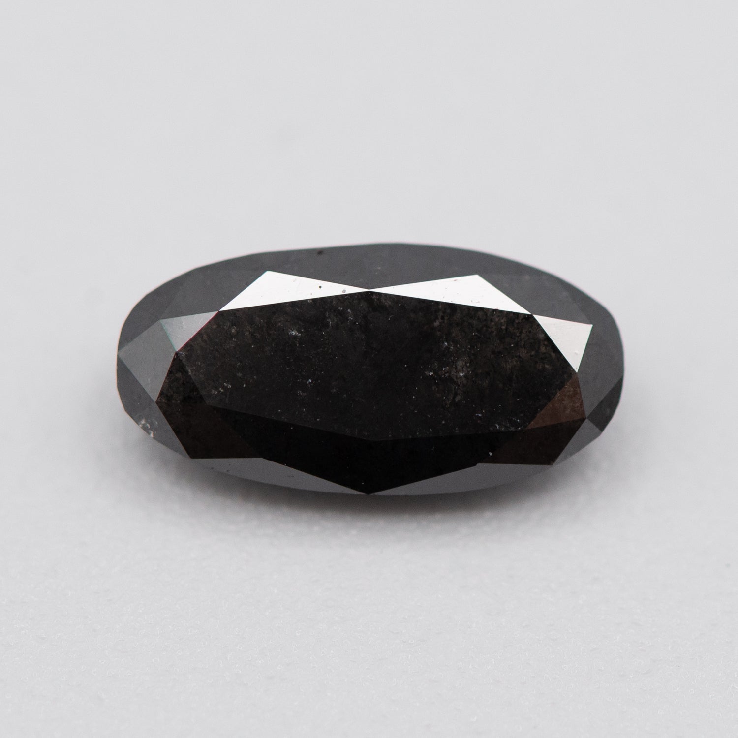 1.81ct Moval Shaped Dark Grey Loose Salt & Pepper Diamond Malleable Jewellers