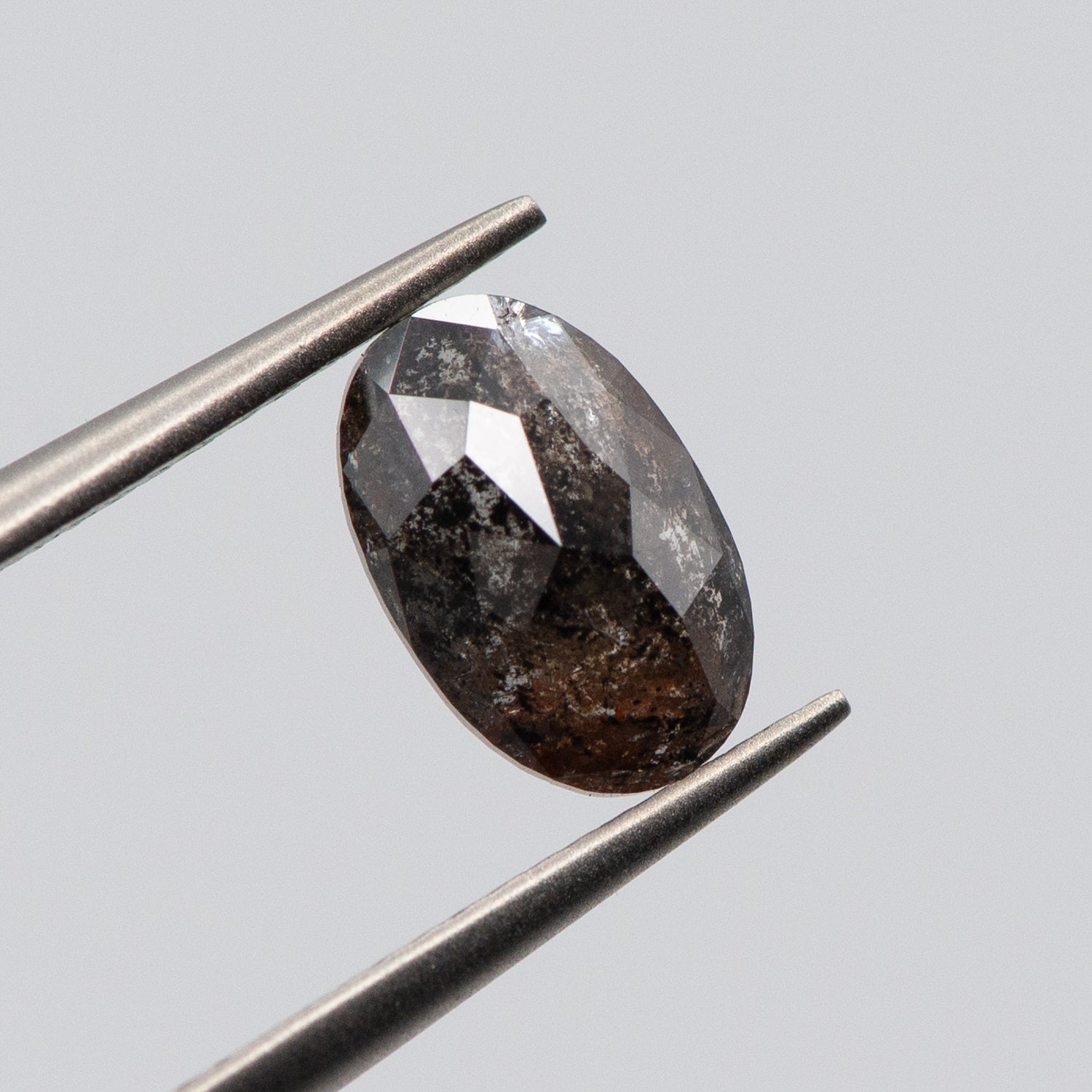 1.33ct Moval Shaped Brown Loose Salt & Pepper Diamond Malleable Jewellers