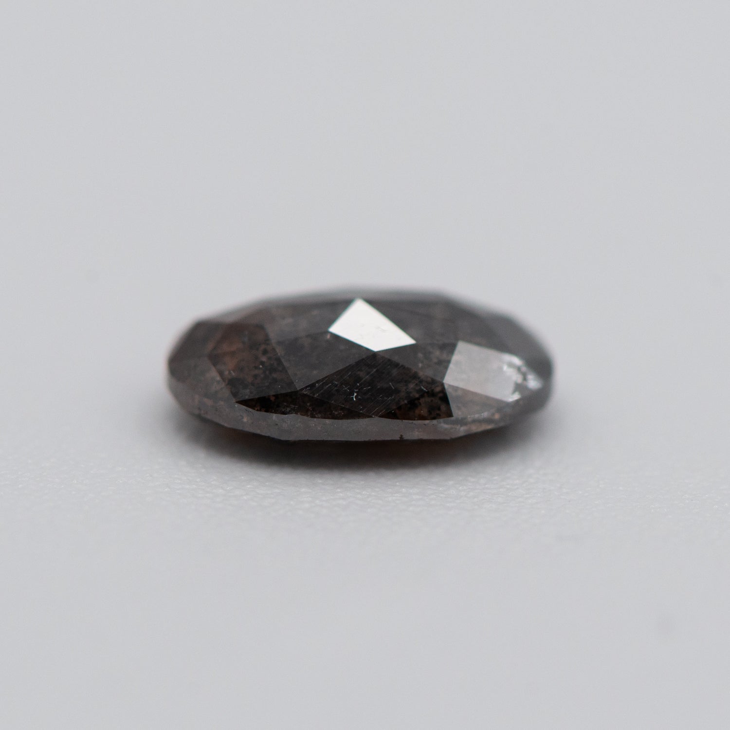 1.33ct Moval Shaped Brown Loose Salt & Pepper Diamond Malleable Jewellers
