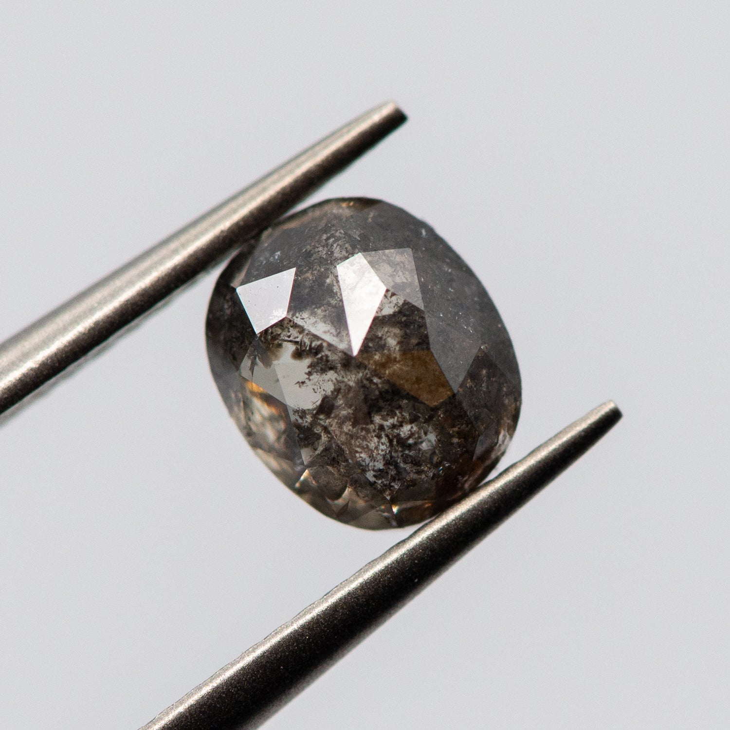 1.69ct Oval Shaped Loose Salt & Pepper Diamond Malleable Jewellers