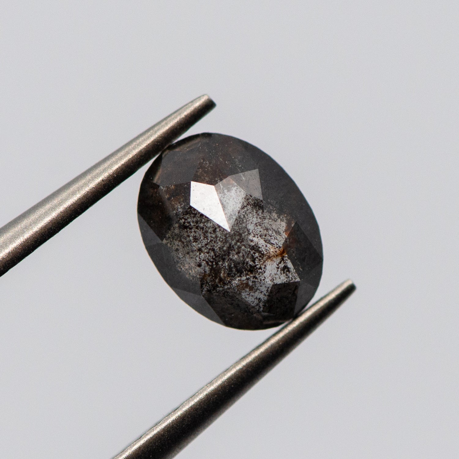 0.86ct Oval Shaped Loose Salt & Pepper Diamond Malleable Jewellers