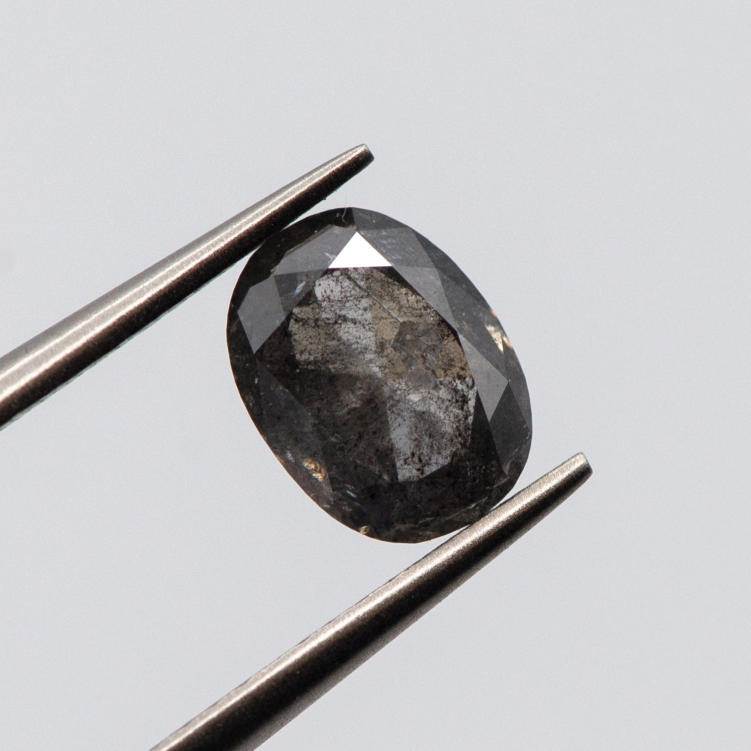 1.33ct Oval Shaped Loose Salt & Pepper Diamond Malleable Jewellers