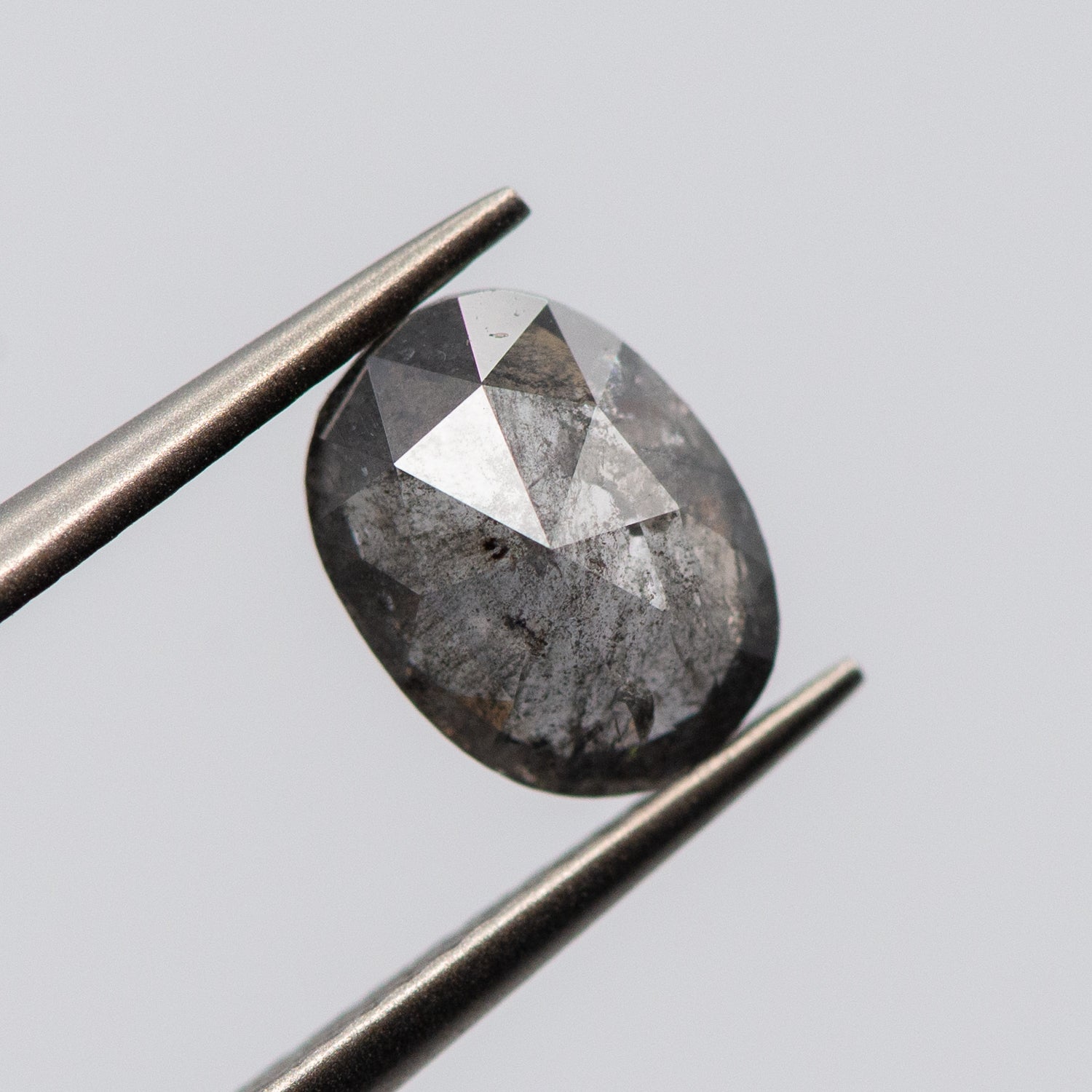 1.33ct Oval Shaped Loose Salt & Pepper Diamond Malleable Jewellers