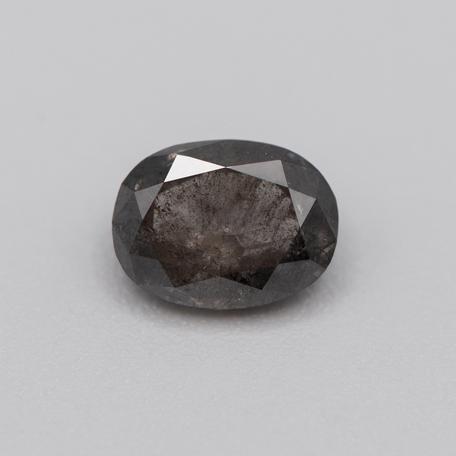 1.33ct Oval Shaped Loose Salt & Pepper Diamond Malleable Jewellers