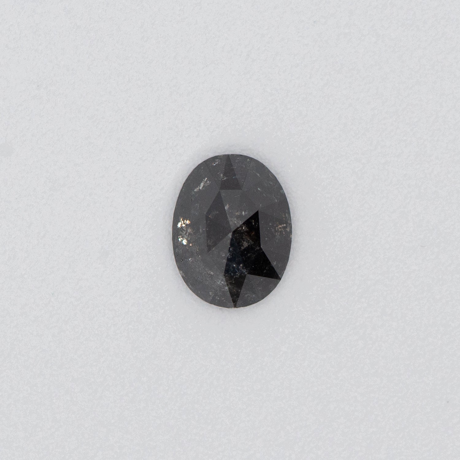 2.25ct Oval Shaped Black Loose Salt & Pepper Diamond Malleable Jewellers