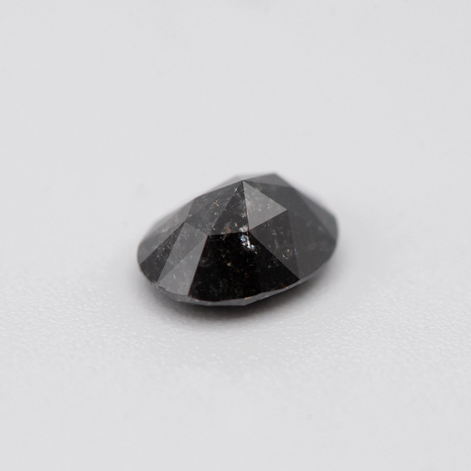 2.25ct Oval Shaped Black Loose Salt & Pepper Diamond Malleable Jewellers